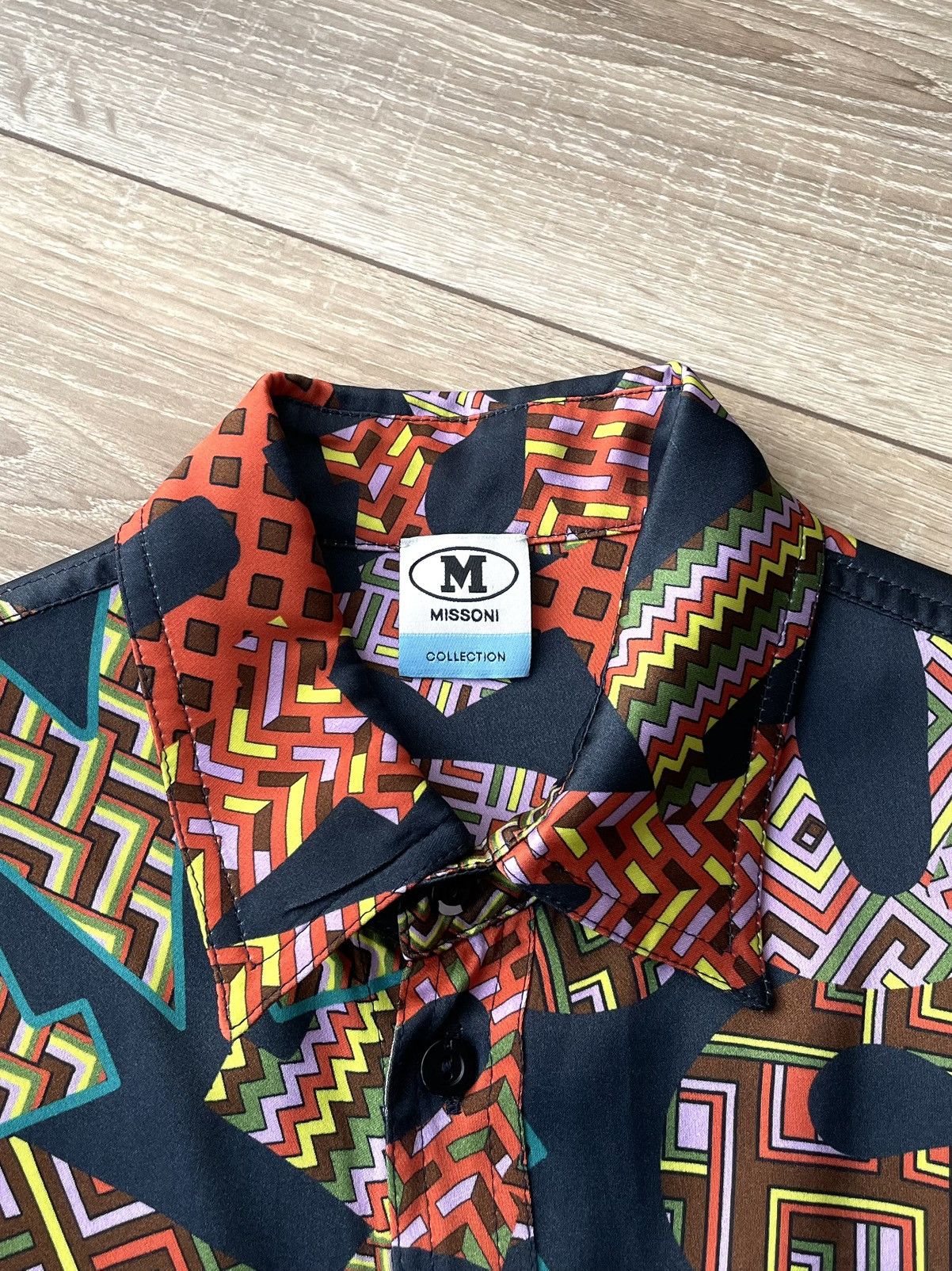 Missoni Missoni Sport Monogram Button Long Sleeve Viscose Shirt Size US M / EU 48-50 / 2 - 3 Thumbnail