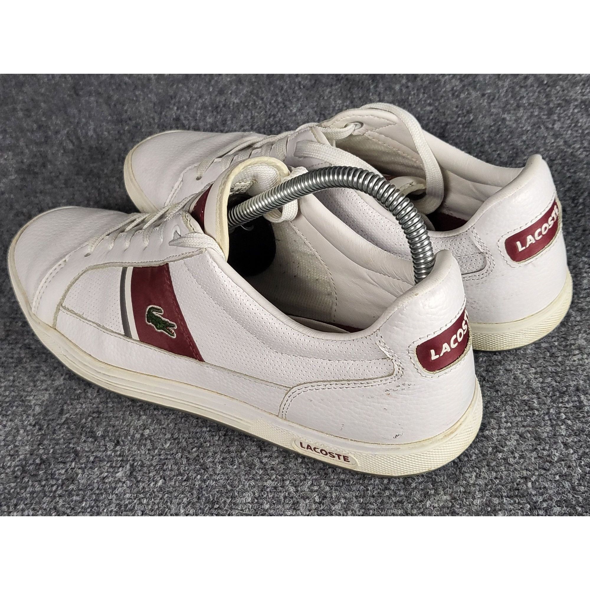 Lacoste LACOSTE EUROPA SPM Trainer Fashion Sneakers White Red Men Sz Size US 8.5 / EU 41-42 - 2 Thumbnail