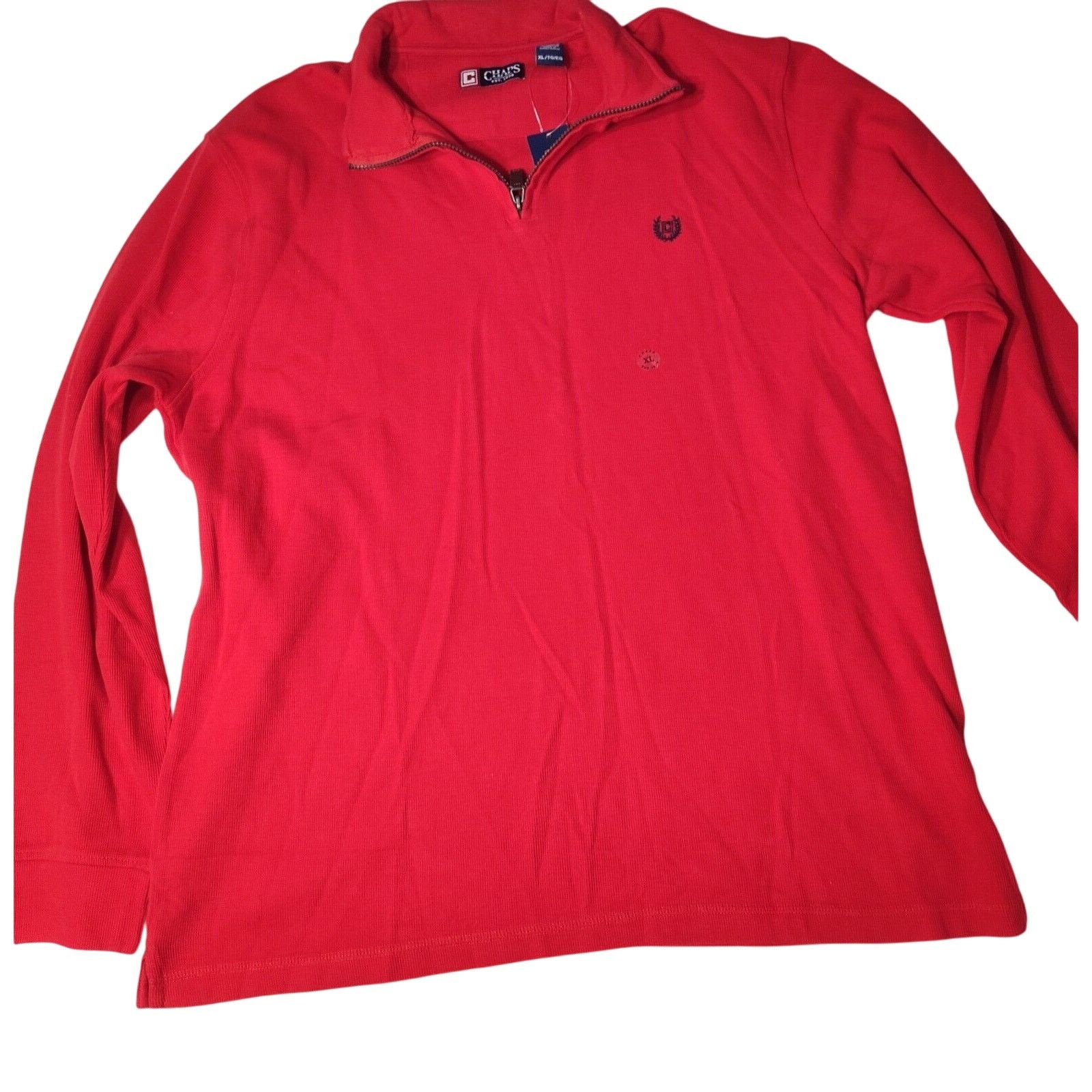 Chaps Chaps Pullover Polo Shirt Red 1/4 Zip Mens XL Sweater Size US XL / EU 56 / 4 - 1 Thumbnail