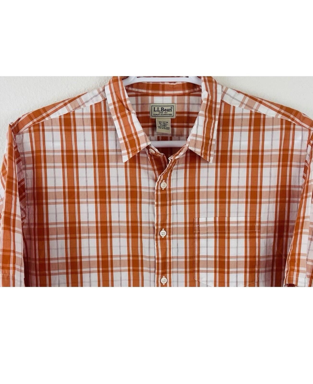 L.L. Bean L.L. Bean Plaid Short Sleeve Shirt Button Up Men’s Cotton Size US XL / EU 56 / 4 - 3 Thumbnail