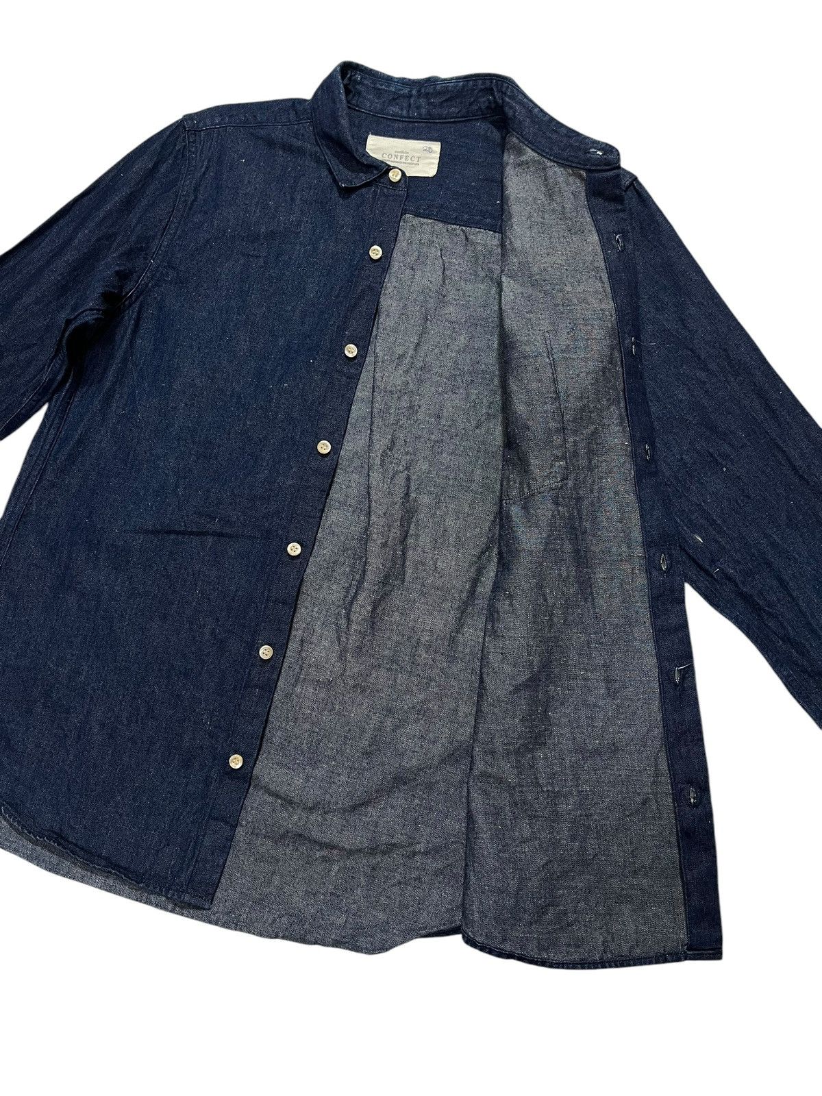CONFECT × Designer × Japanese Brand BEAMS JAPANESE BRAND DENIM LONG SLEEVES SHIRT Size US M / EU 48-50 / 2 - 4 Thumbnail