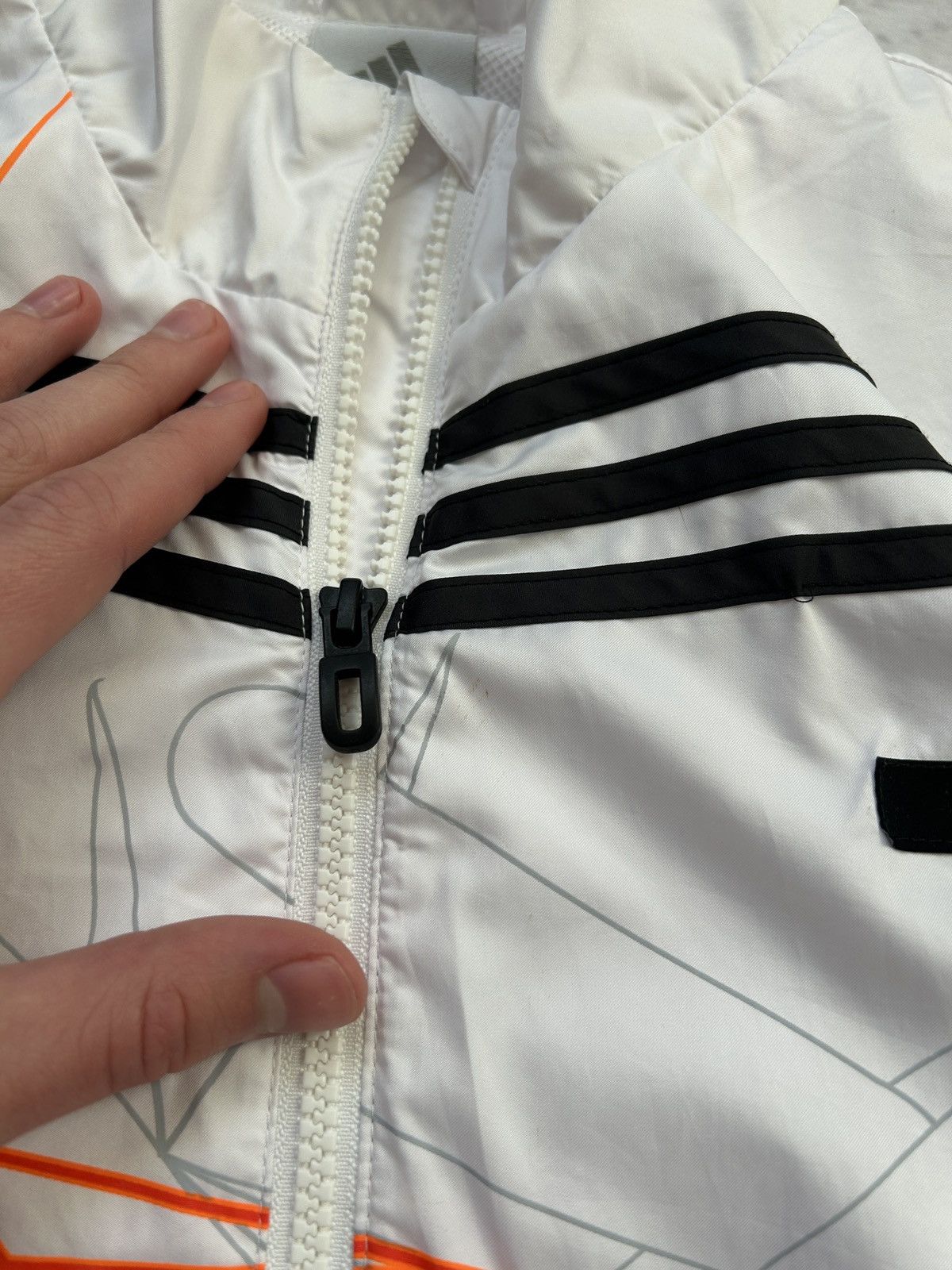 Adidas 💥Vintage Adidas Track Jacket Drill Nylon Oversized Y2k Swag💥 Size US L / EU 52-54 / 3 - 6 Thumbnail