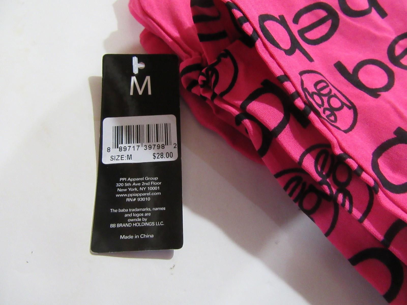 United Colors Of Benetton bebe Sleepwear Pajama Pants Bottoms All Over Logo Print Pink Size ONE SIZE - 3 Thumbnail