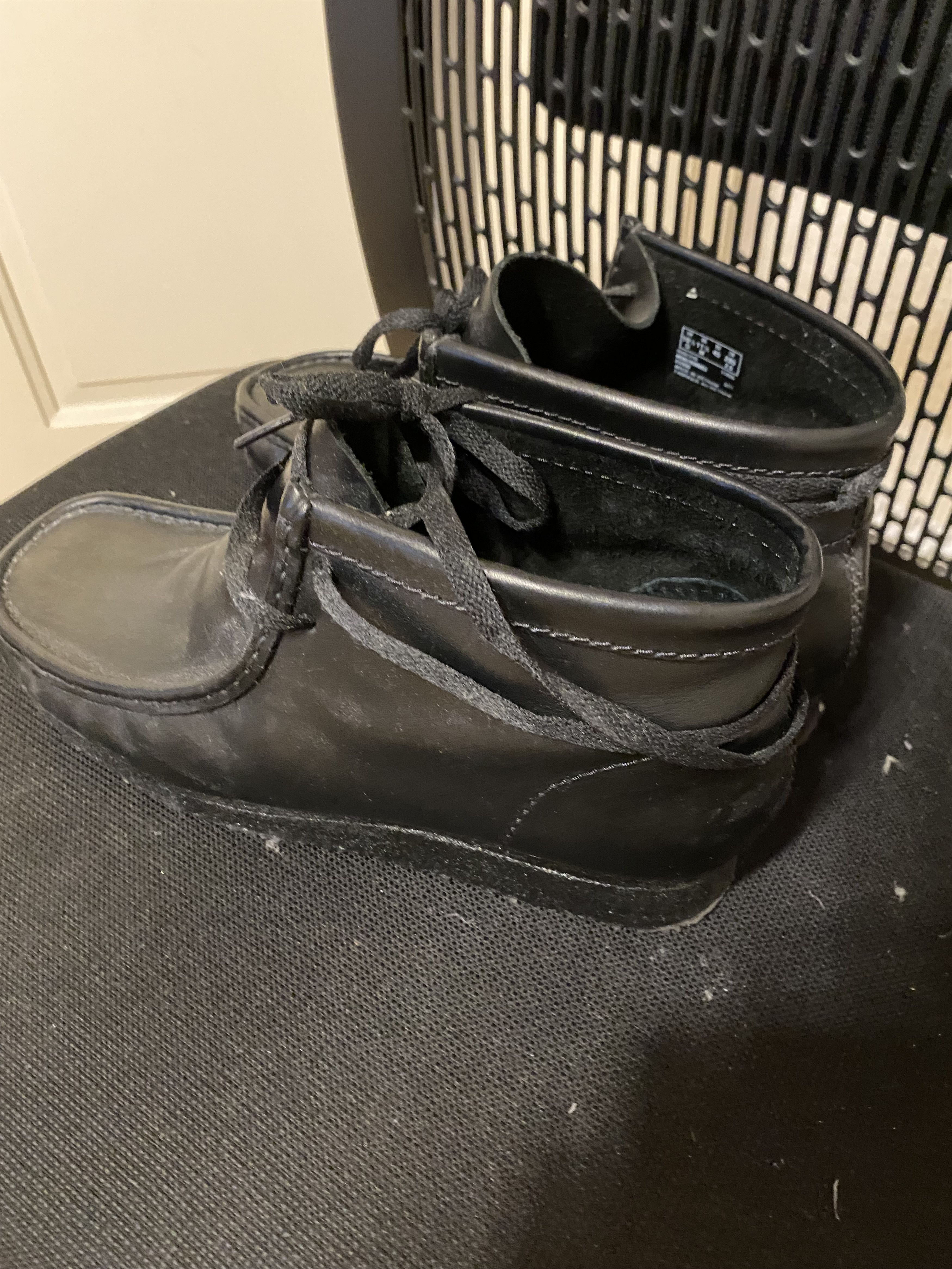 Clarks Clarks Originals Black Leather Size US 11.5 / EU 44-45 - 3 Thumbnail