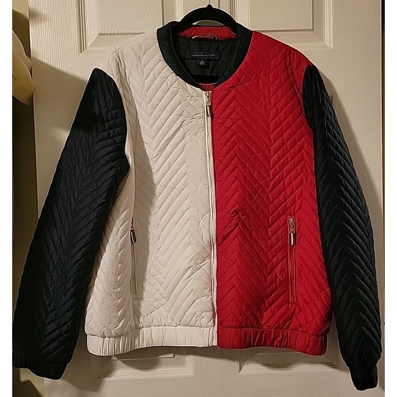 Tommy Hilfiger Tommy Hilfiger XL Color Block Iconic Retro Patriotic Jacket Size US XL / EU 56 / 4 - 1 Thumbnail