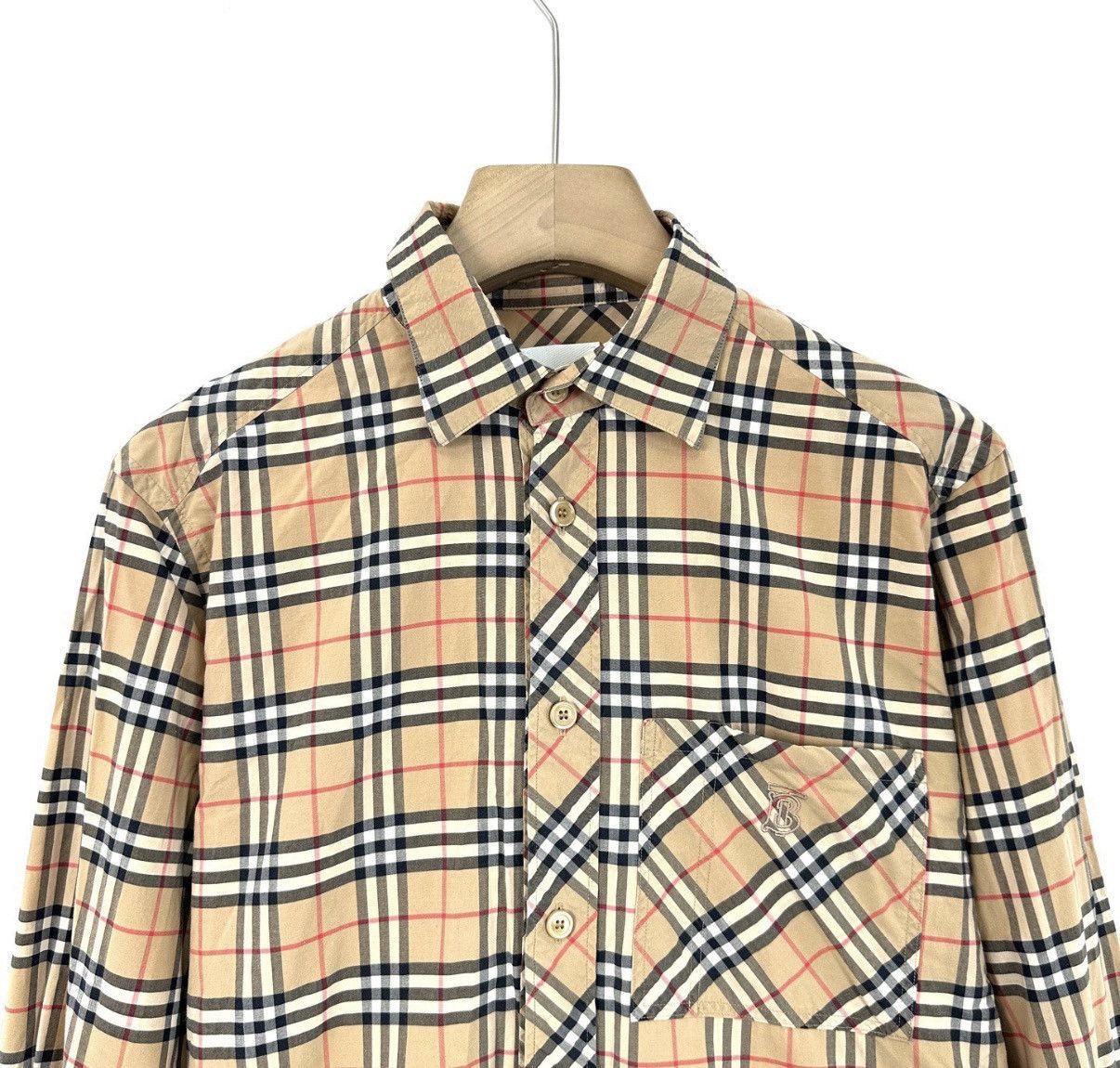 Burberry Burberry TB Embroidered Logo Classic Check Shirt K12 Size US XS / EU 42 / 0 - 3 Thumbnail