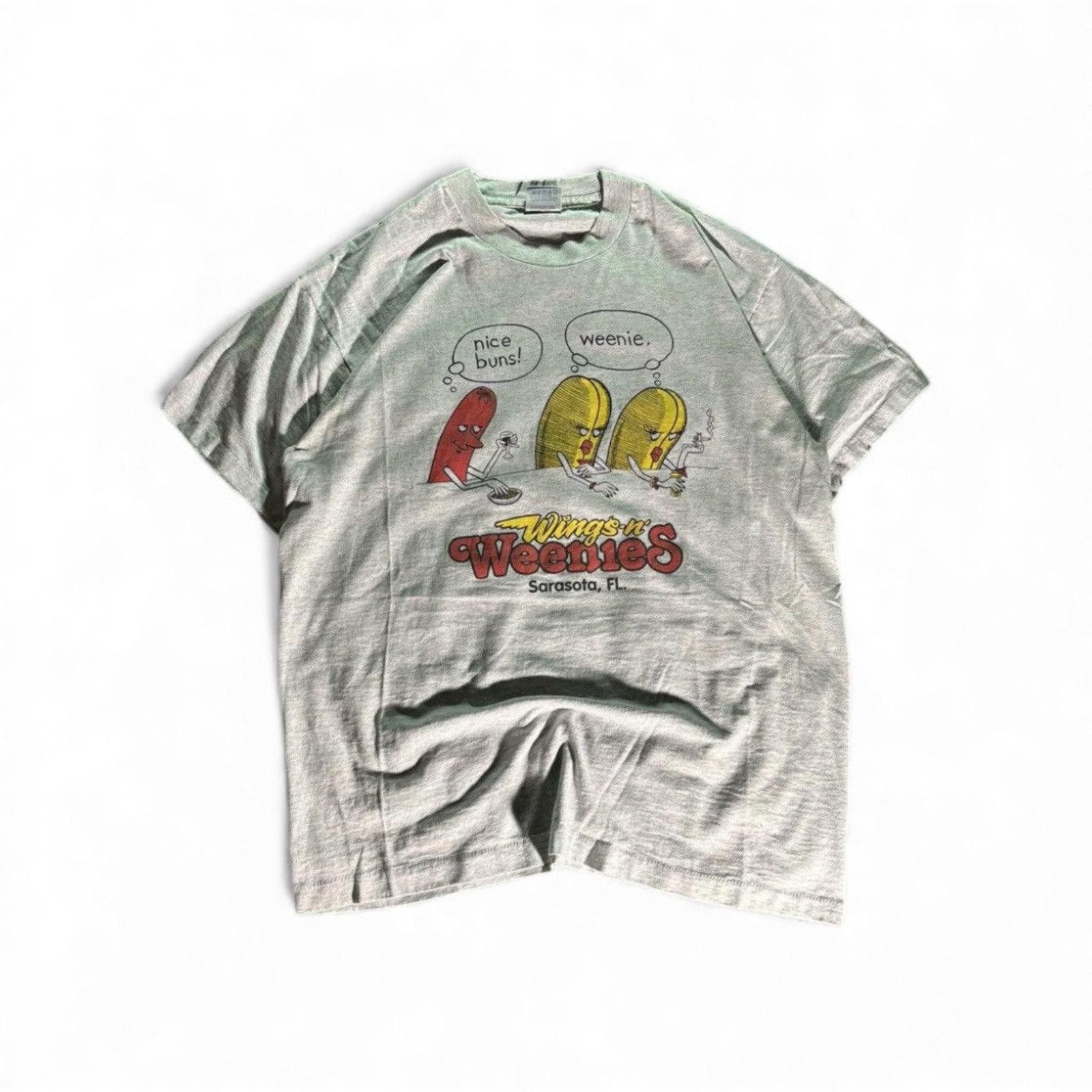 Fruit Of The Loom Vintage Comedy Wings n’ Weenies FL Tee Size US L / EU 52-54 / 3 - 1 Thumbnail