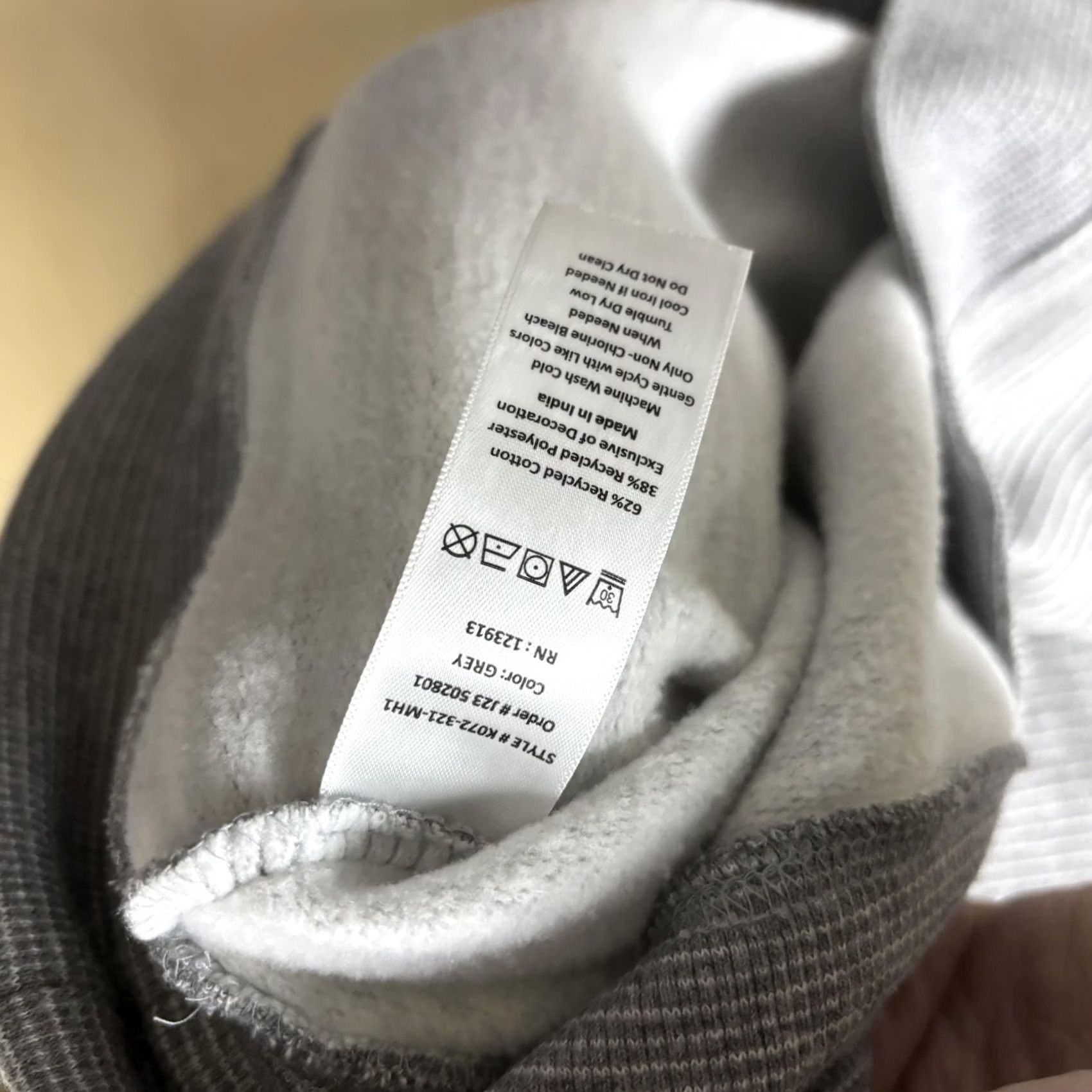 Vintage JACHS New York Mens Large Grey Striped Fleece Crewneck Pullover Size US L / EU 52-54 / 3 - 6 Thumbnail