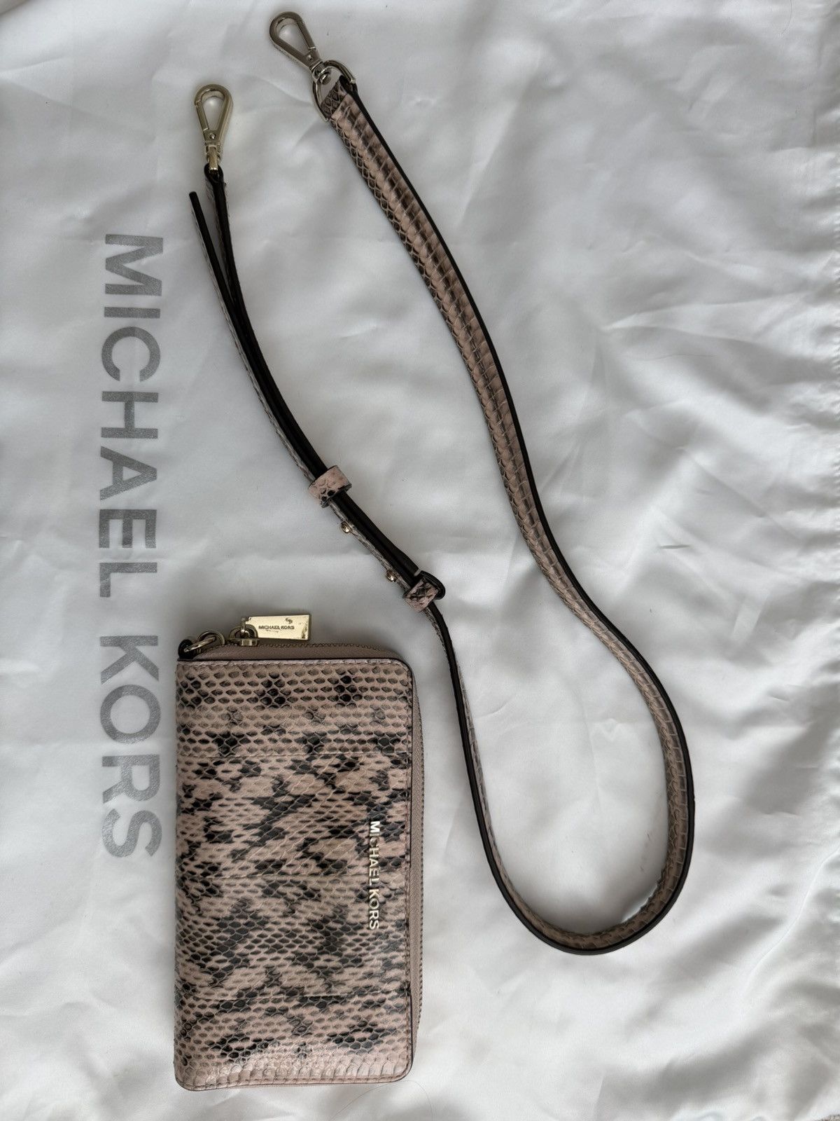 Michael Kors Michael Kors Genuine Snakeskin Mercer and Wallet Size ONE SIZE - 7 Thumbnail