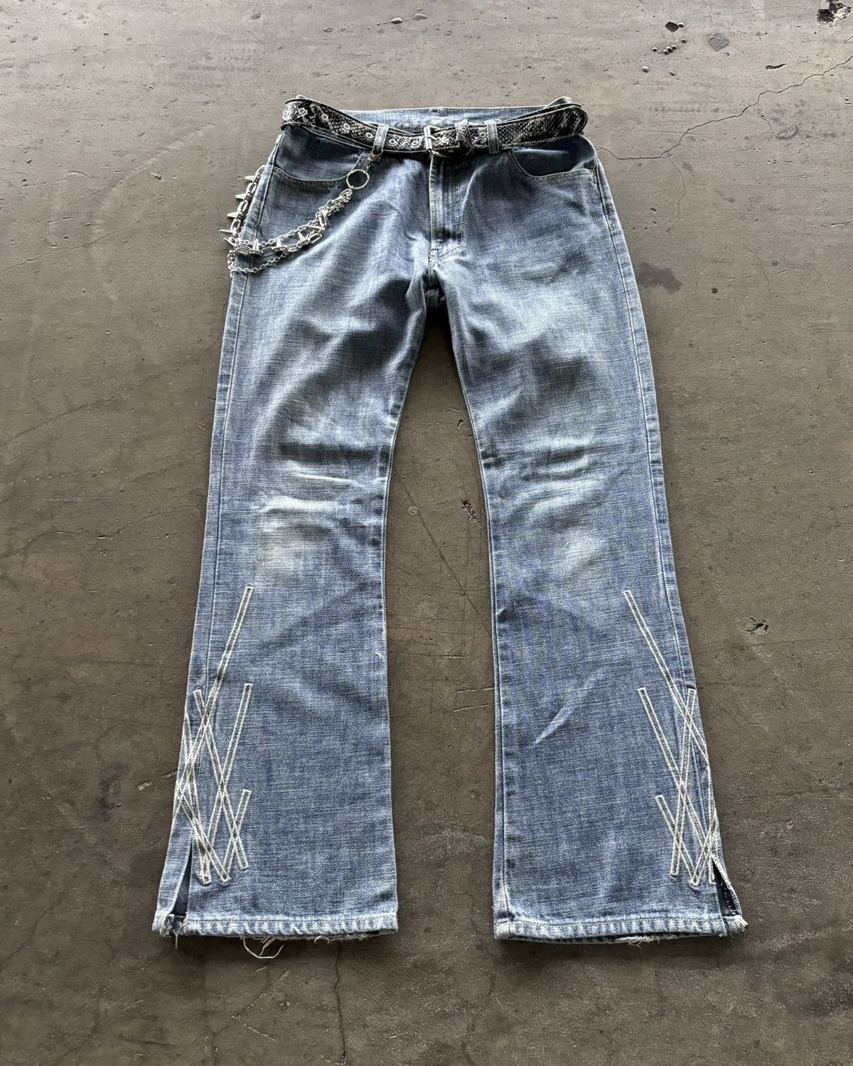 Diesel Diesel Flared Denim Jeans Made In Italy Size US 30 / EU 46 - 2 Thumbnail