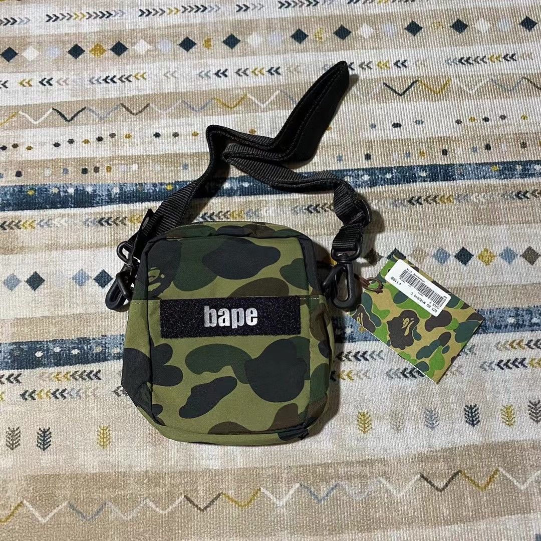 image of Bape Camo Bag in Green, Men's