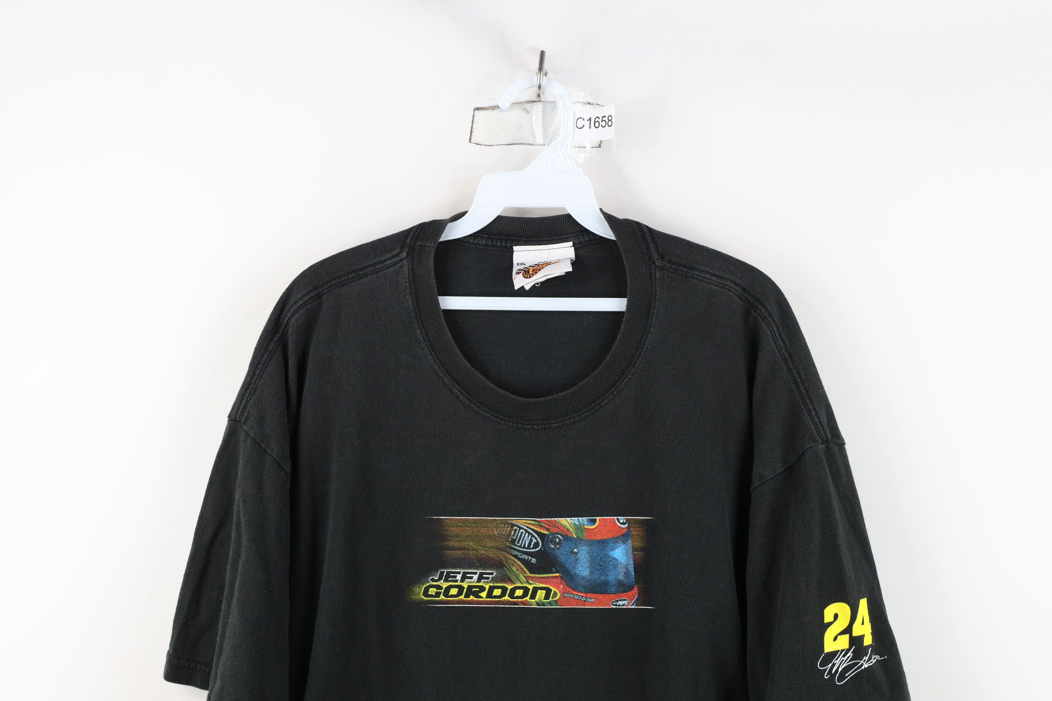 NASCAR × Vintage Vintage Y2K 2003 Nascar Jeff Gordon Racing T-Shirt Black Size US XXL / EU 58 / 5 - 2 Thumbnail