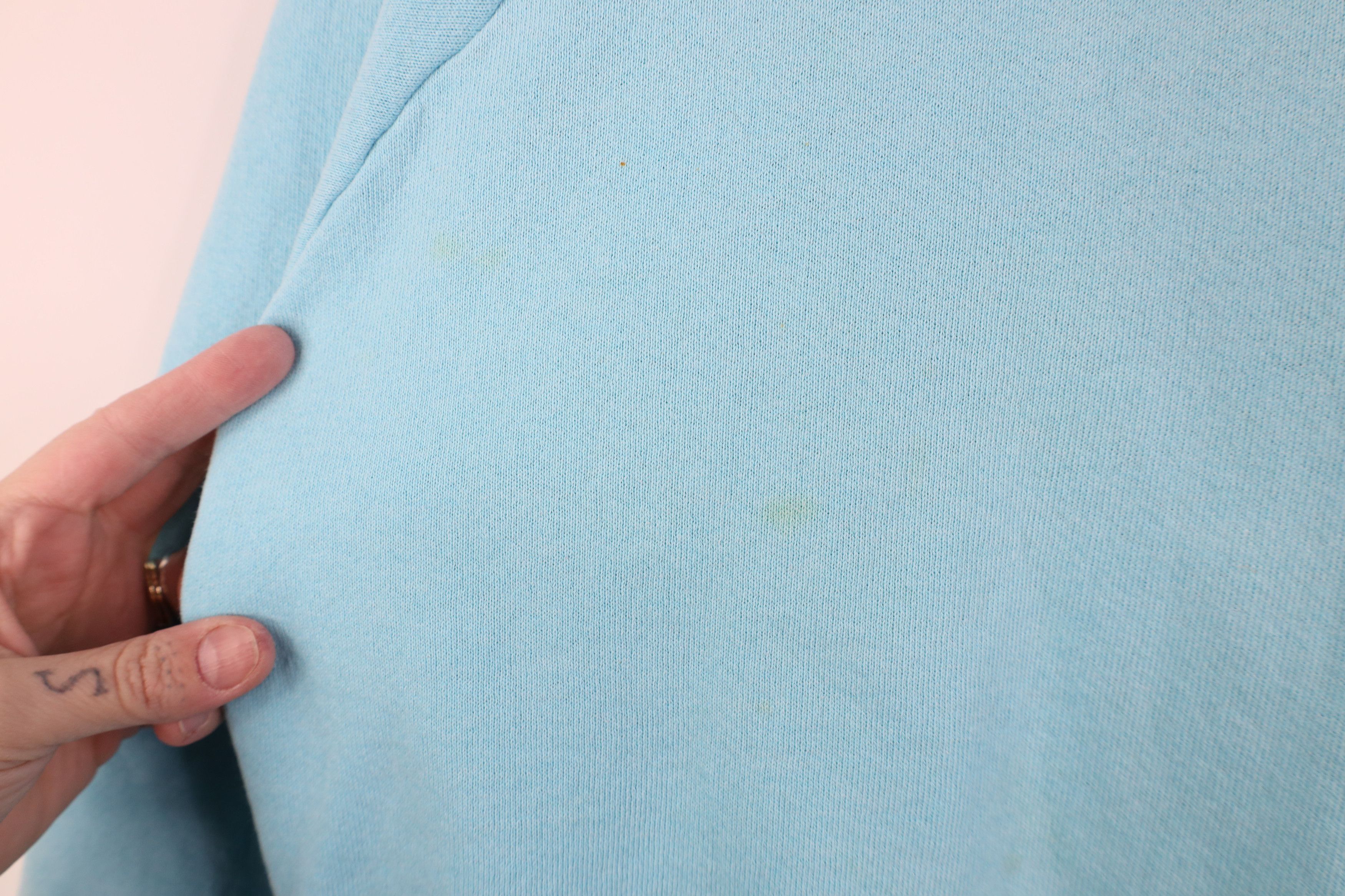 Vintage Vintage 90s Streetwear Crewneck Sweatshirt Light Blue USA Size XL / US 12-14 / IT 48-50 - 6 Thumbnail