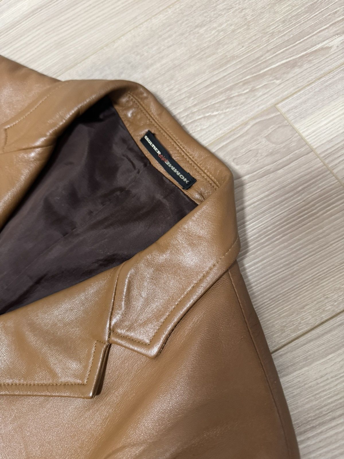Jean Paul Gaultier Jean Paul Gaultier Early 2000s Leather Blazer Size US S / EU 44-46 / 1 - 9 Thumbnail