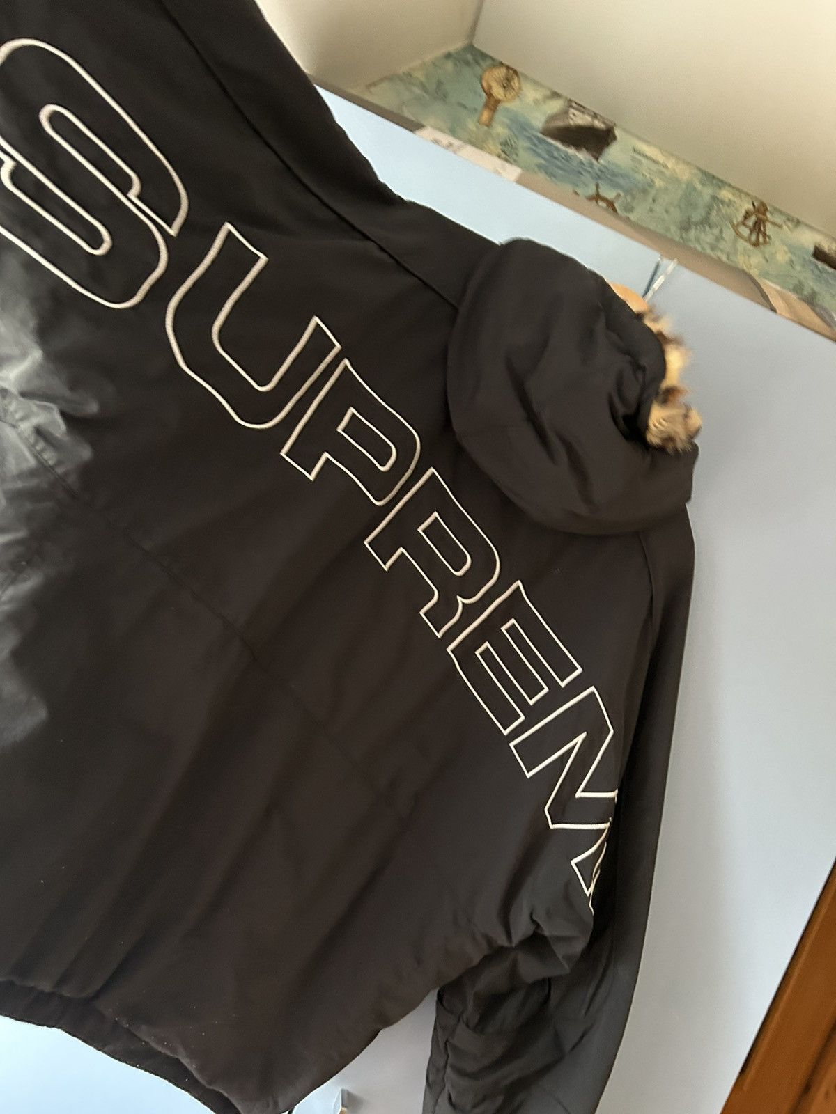 Supreme Supreme SS25 Faux Fur Reversible Hooded Track Jacket Size US L / EU 52-54 / 3 - 6 Thumbnail