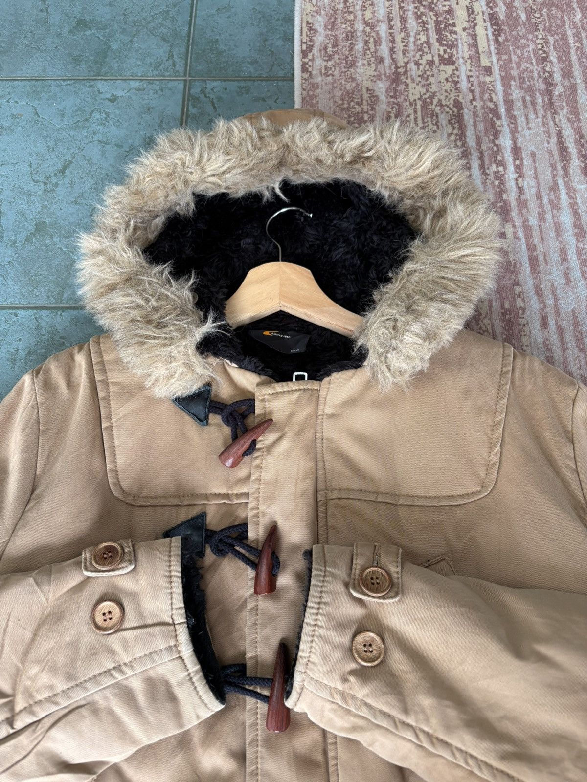 Gallery1950 Gallery 1950 Beige Hooded Sherpa Deck Jacket Size US S / EU 44-46 / 1 - 4 Thumbnail