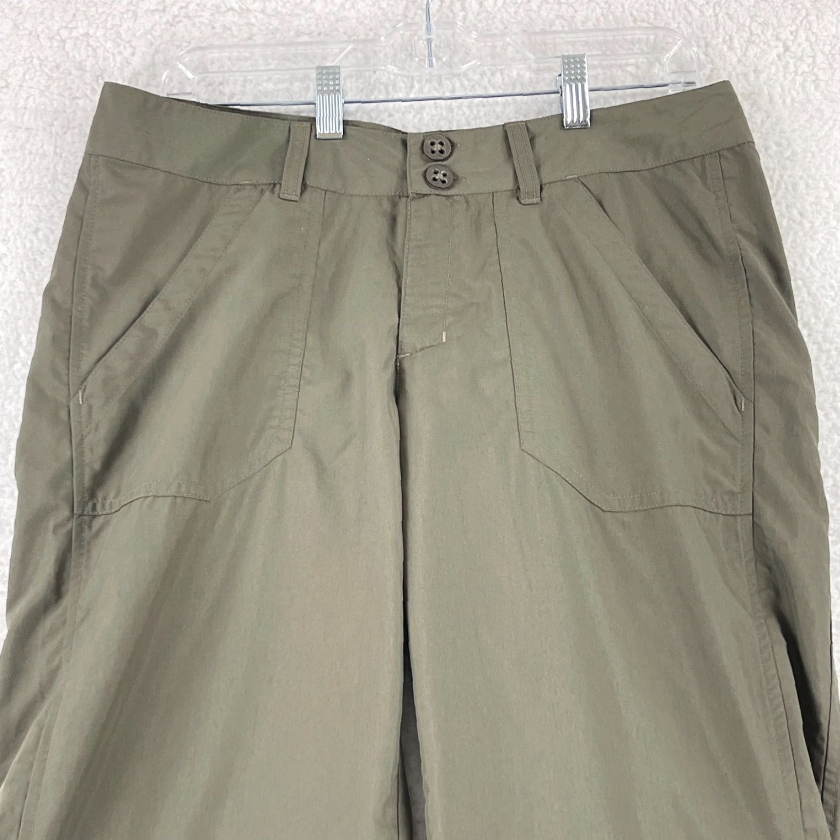 Merrell Merrell Brown Cropped Straight Pants Womens Hiking Outdoors Mid-Rise Size 32" / US 10 / IT 46 - 3 Thumbnail