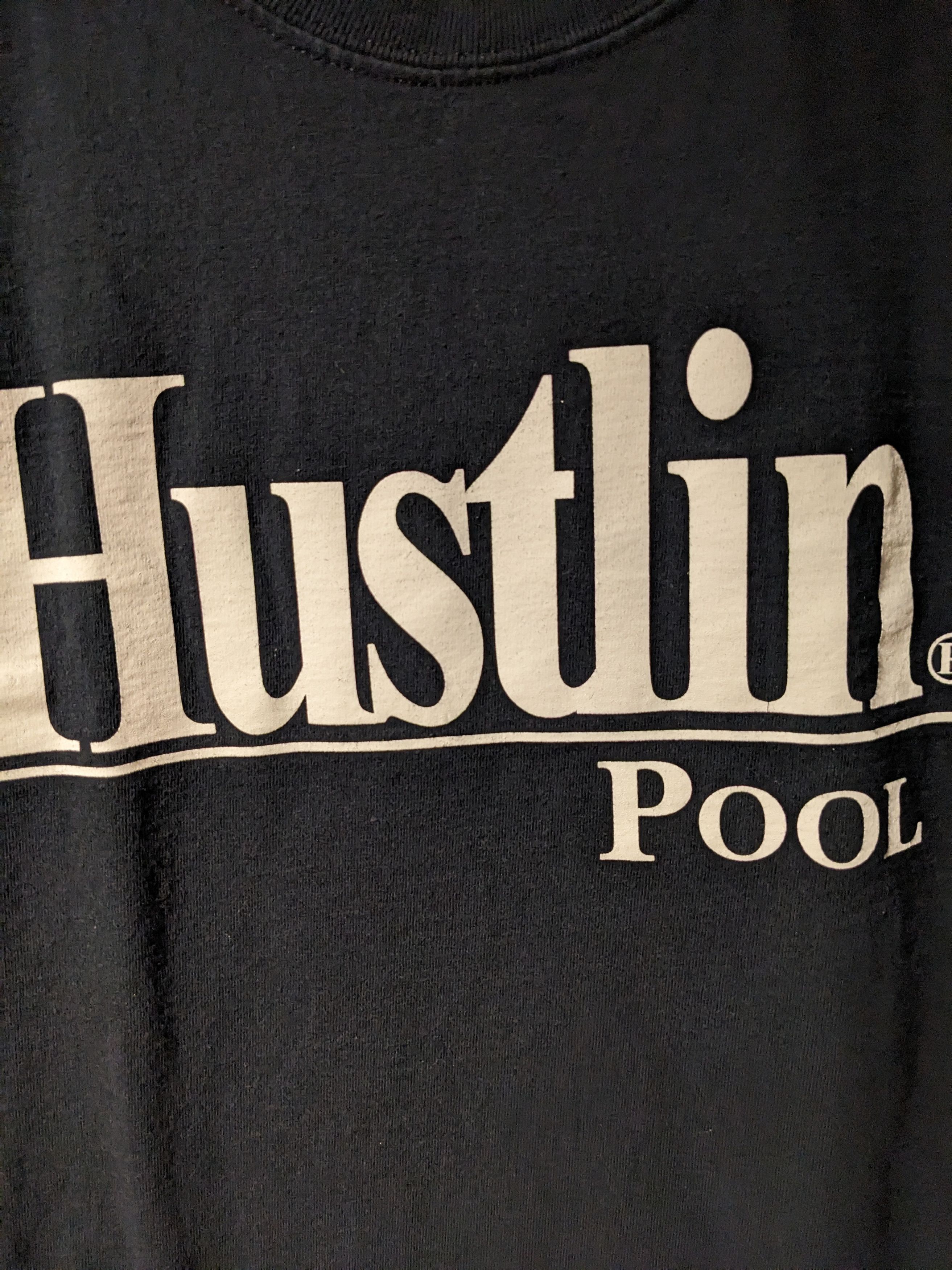 Vintage Vintage 90s Hustlin USA Pool 8-Ball Black Large T-Shirt Size US L / EU 52-54 / 3 - 4 Thumbnail