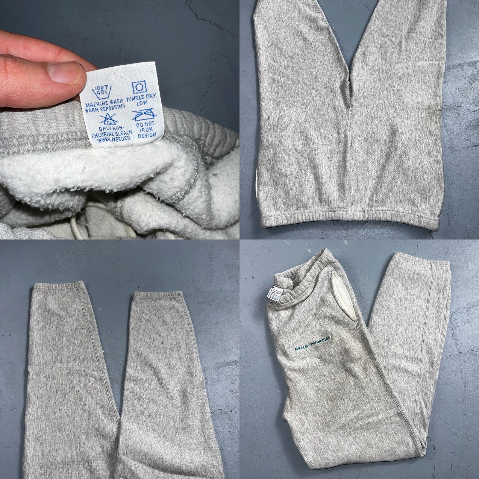 Champion VINTAGE Champion Sweatpants Reverse Weave 1990s Gray Men L Pants Jogger Basic Reversible 90s Size US L / EU 52-54 / 3 - 9 Thumbnail
