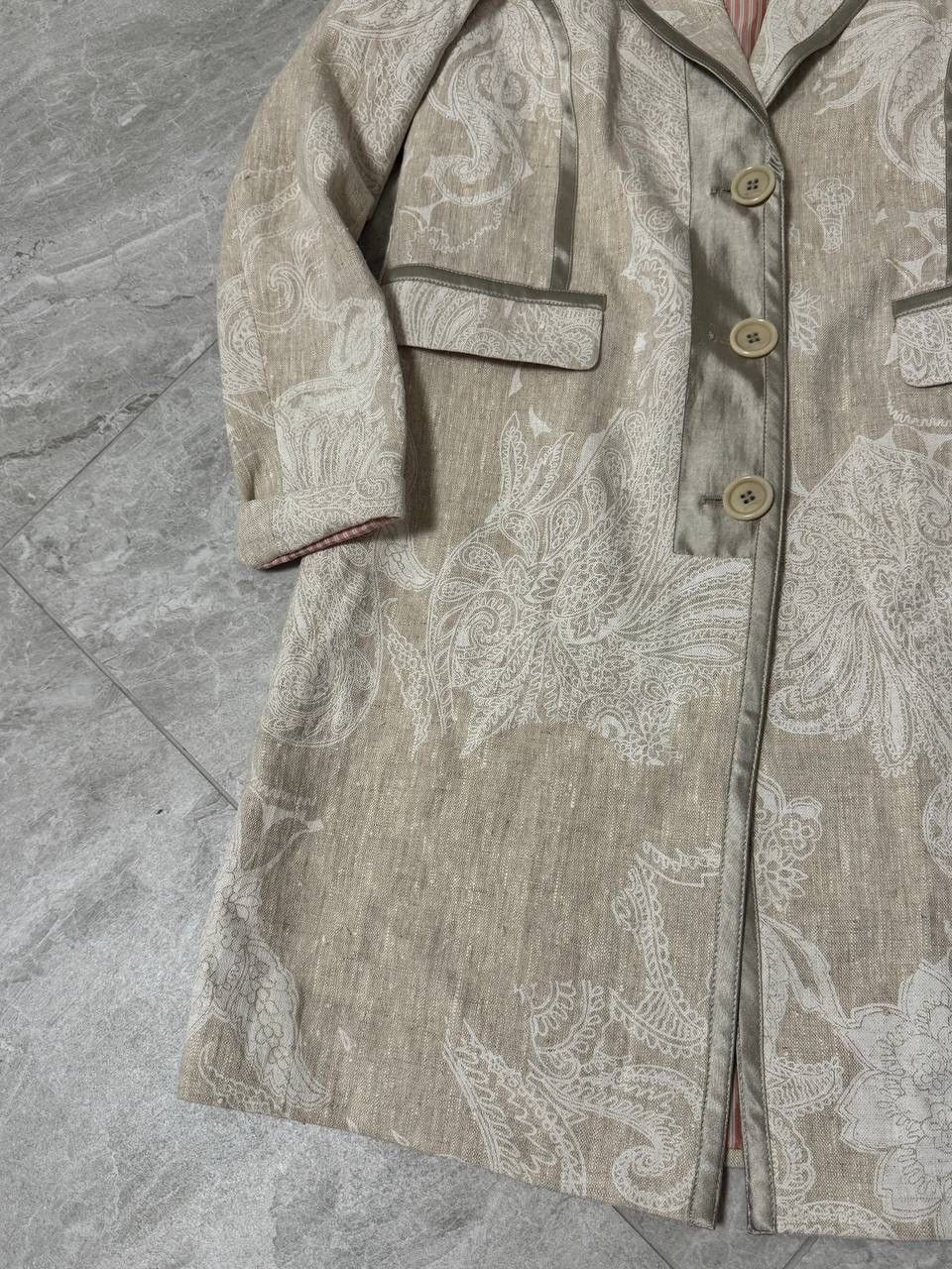 Etro Etro Linen Coat Size S / US 4 / IT 40 - 3 Thumbnail
