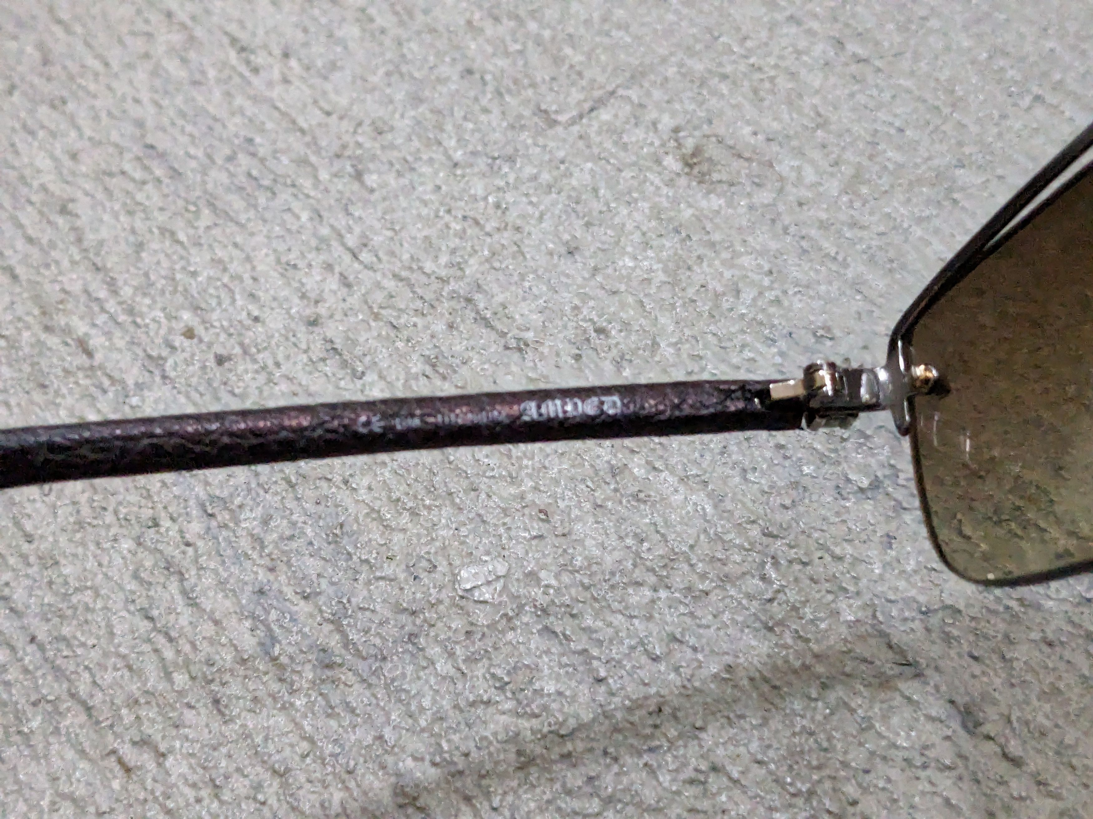 Chrome Hearts Chrome Hearts Amped Sunglasses Gray Black Silver Cross Size ONE SIZE - 13 Thumbnail