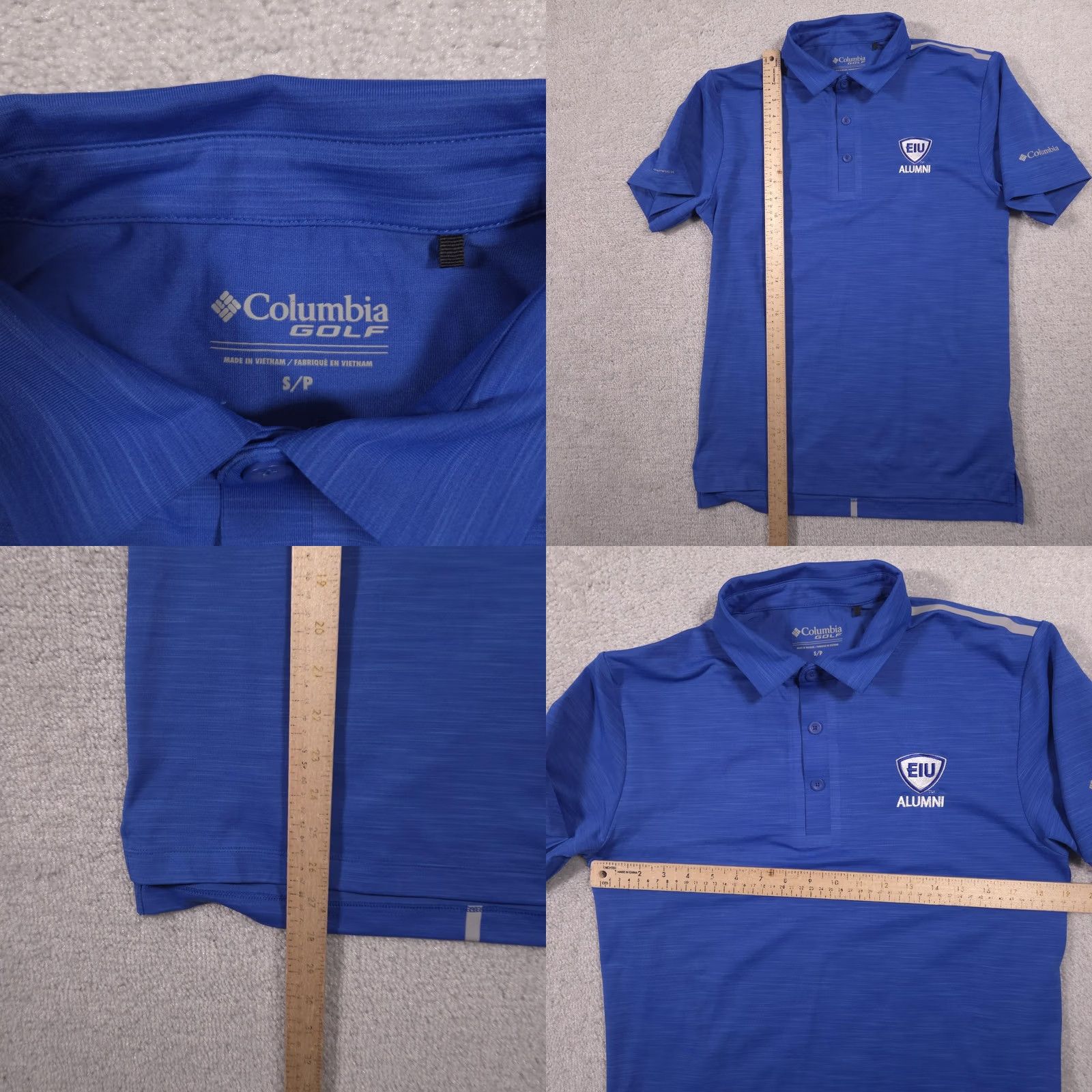 Vintage Columbia Polo Shirt Mens S Blue Omni-Wick Golf EIU Alumni Embroidered Logo Shirt Bryn Women? Size US S / EU 44-46 / 1 - 8 Thumbnail