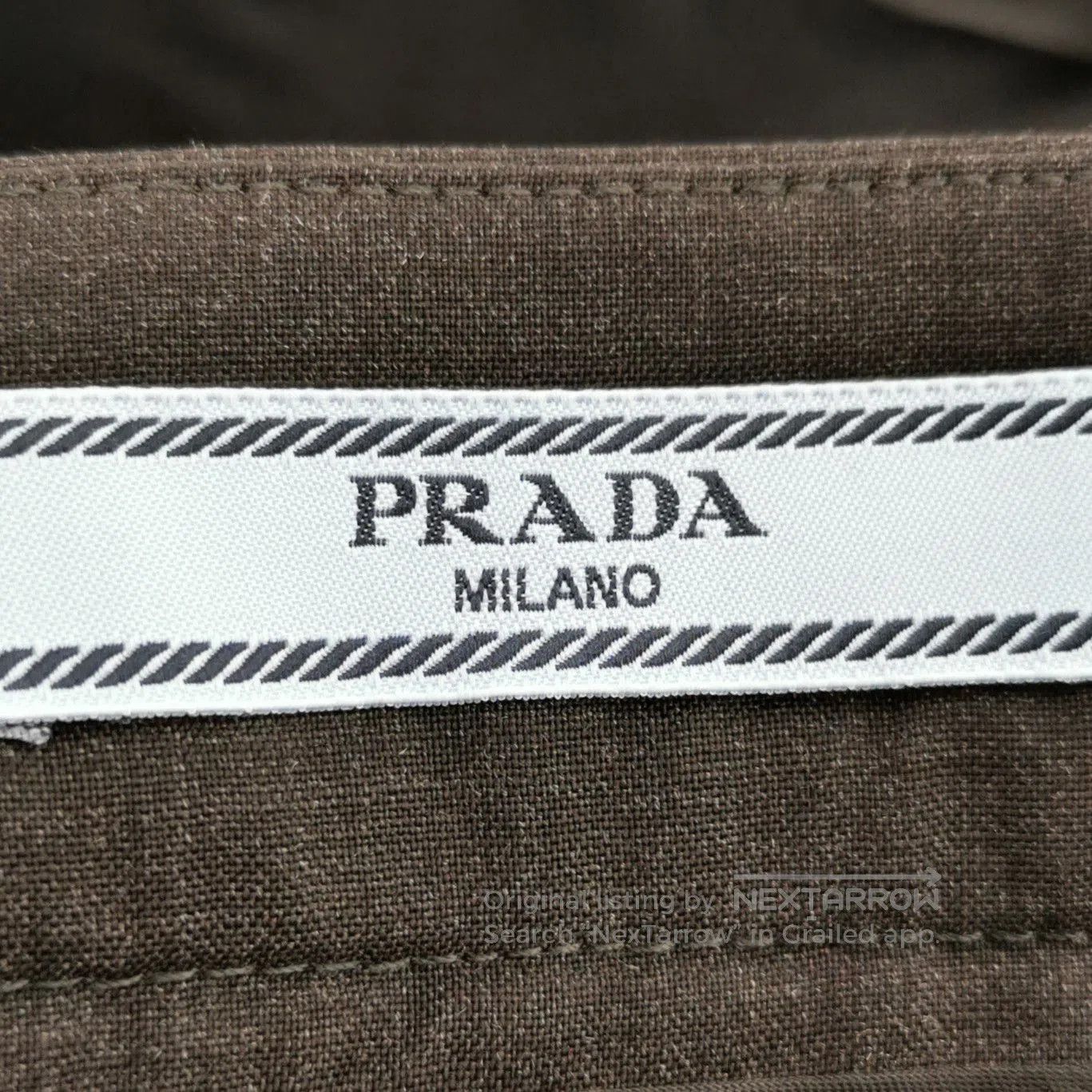 Prada Prada Woolen Midi Skirt in Elegant Black . Size 37" - 5 Thumbnail