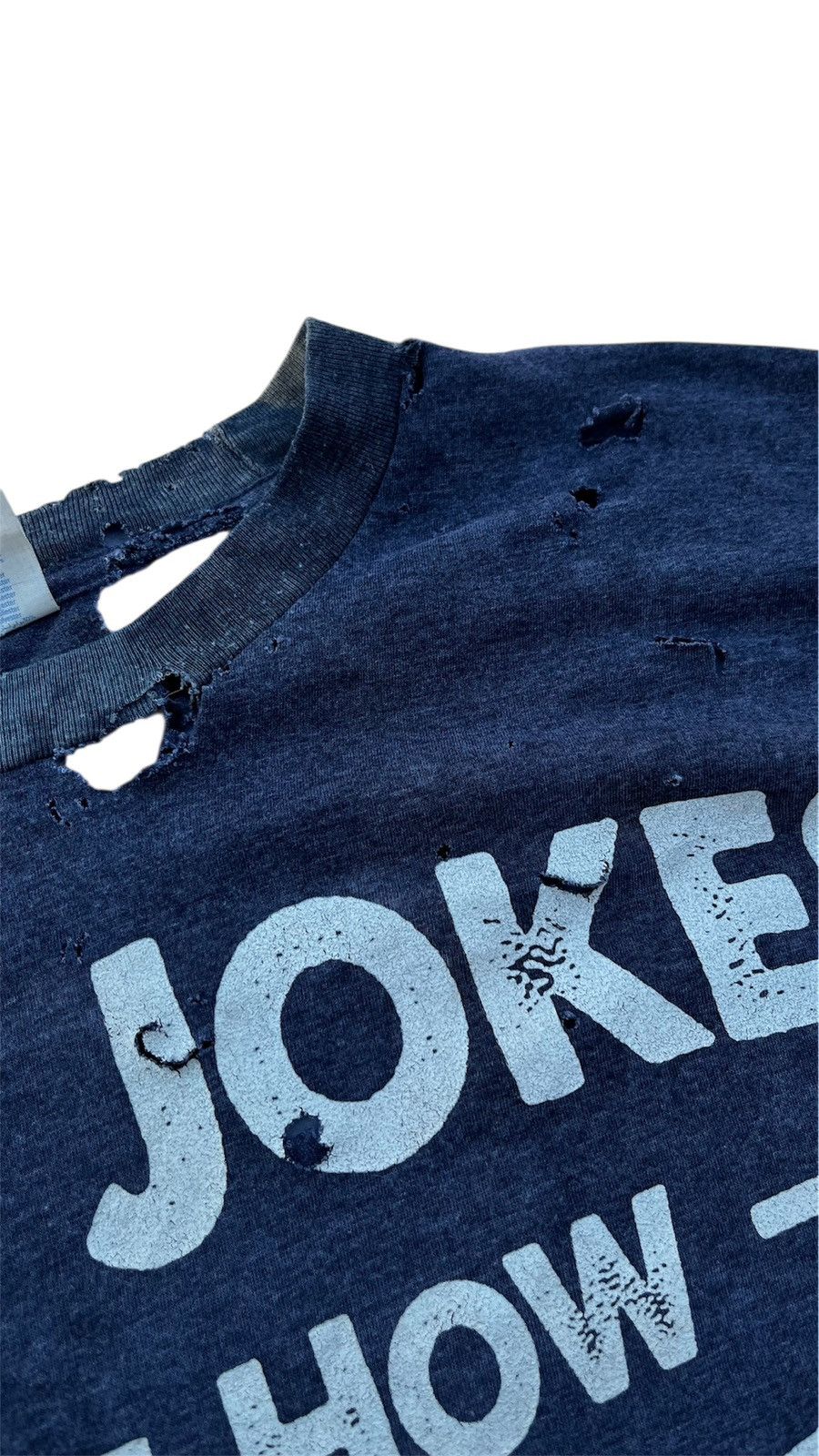 Vintage Vintage y2K Thrashed Dad Joke Tee *eye roll* Size US M / EU 48-50 / 2 - 2 Thumbnail