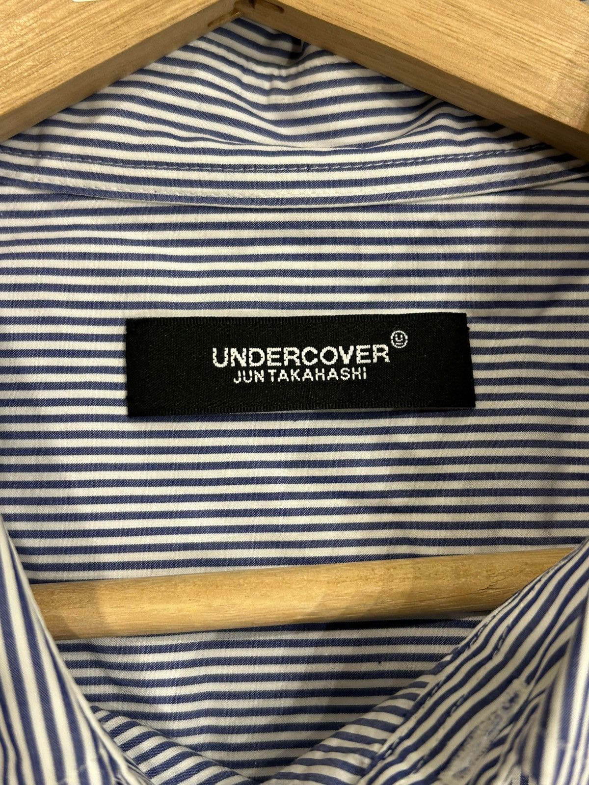 Undercover Undercover Pinstripe Embroidered Button Up Short Sleeve Tee Size US L / EU 52-54 / 3 - 3 Thumbnail