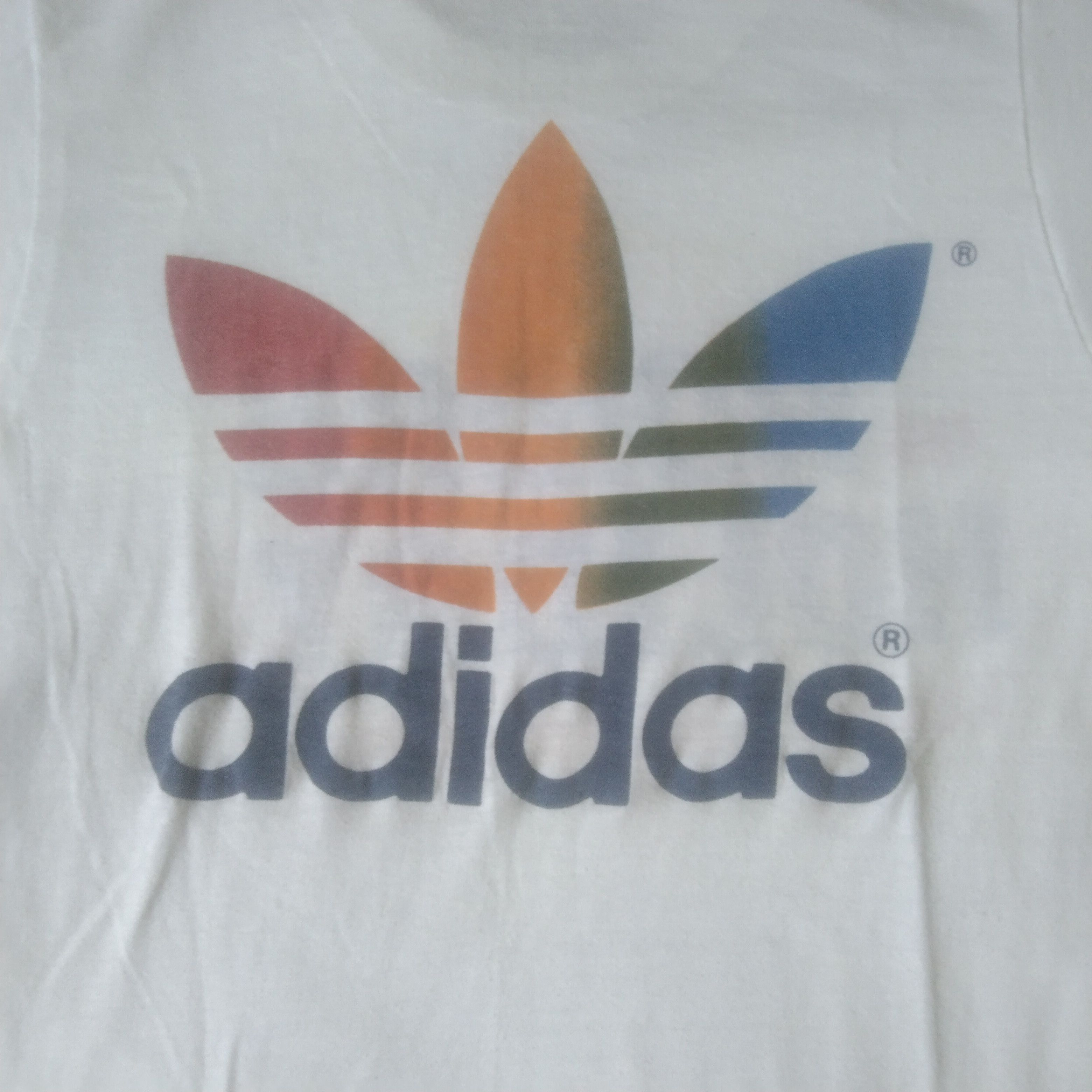 Adidas × Vintage Vintage 80's Adidas Trefoil Rainbow Tennis Championships Size US XS / EU 42 / 0 - 6 Thumbnail