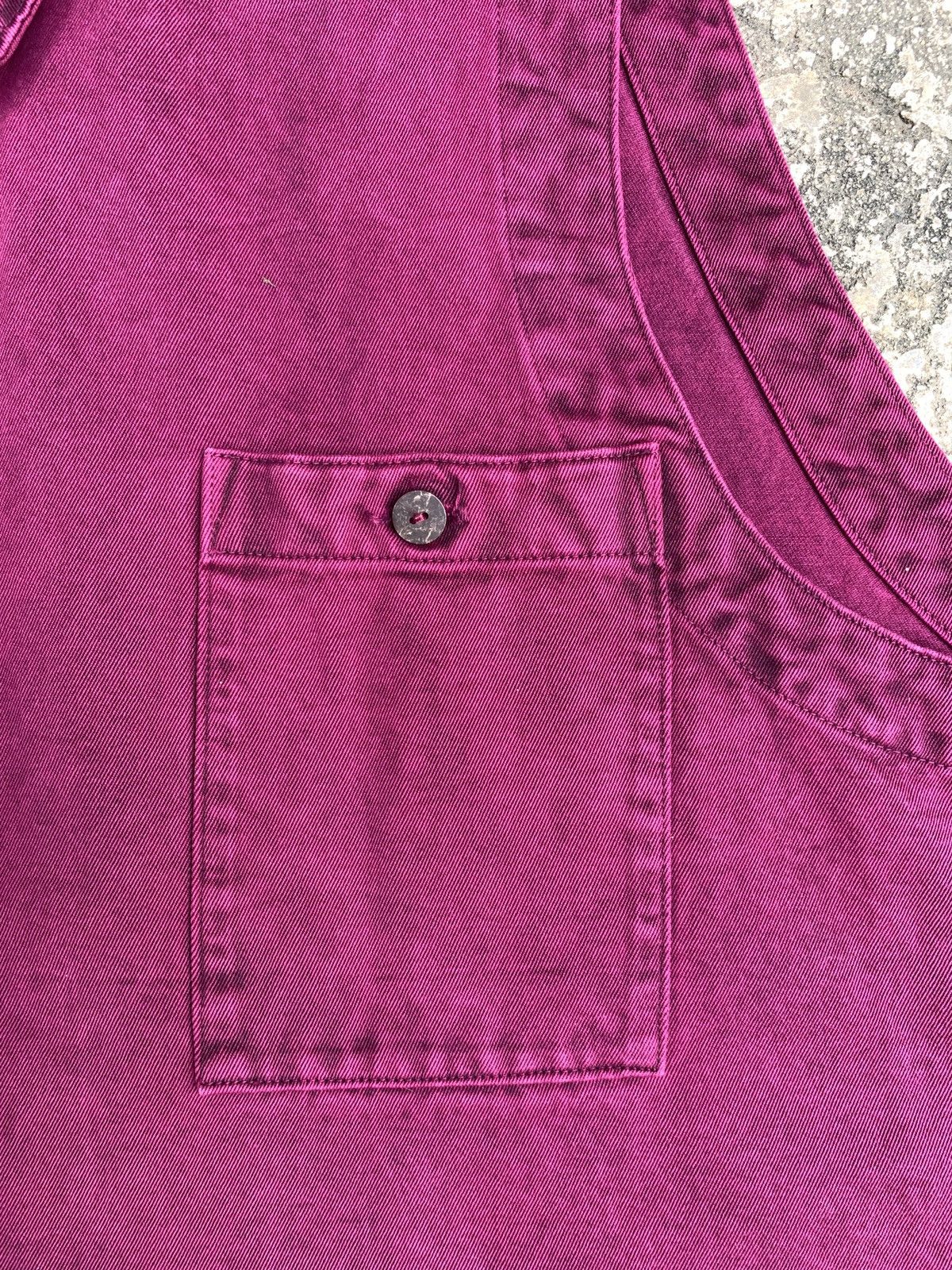 Japanese Brand × Vintage 2000s Mr Michiko Burgundy Wash Crop Back Button Vest Size US L / EU 52-54 / 3 - 5 Thumbnail