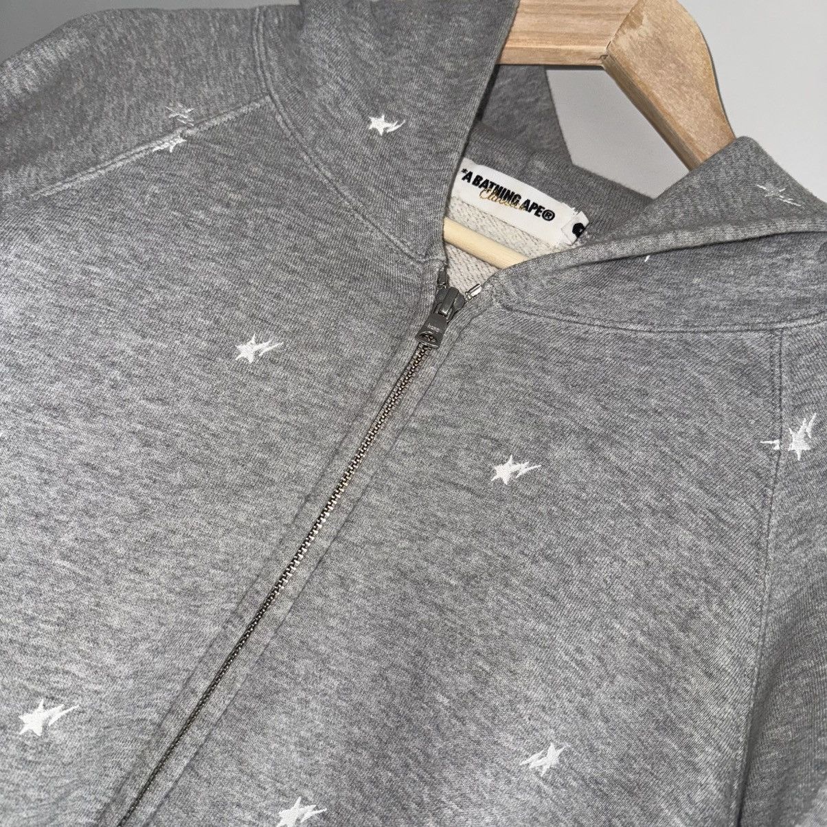 Bape OG Bape Embroidered Sta Star Pattern Full Zip Up Hoodie | Grailed