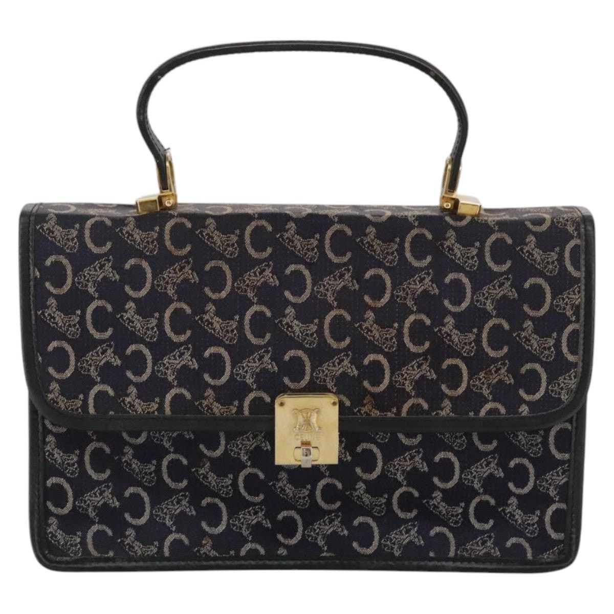 Celine CELINE C Sulky Hand Bag Canvas Navy Size ONE SIZE - 13 Thumbnail