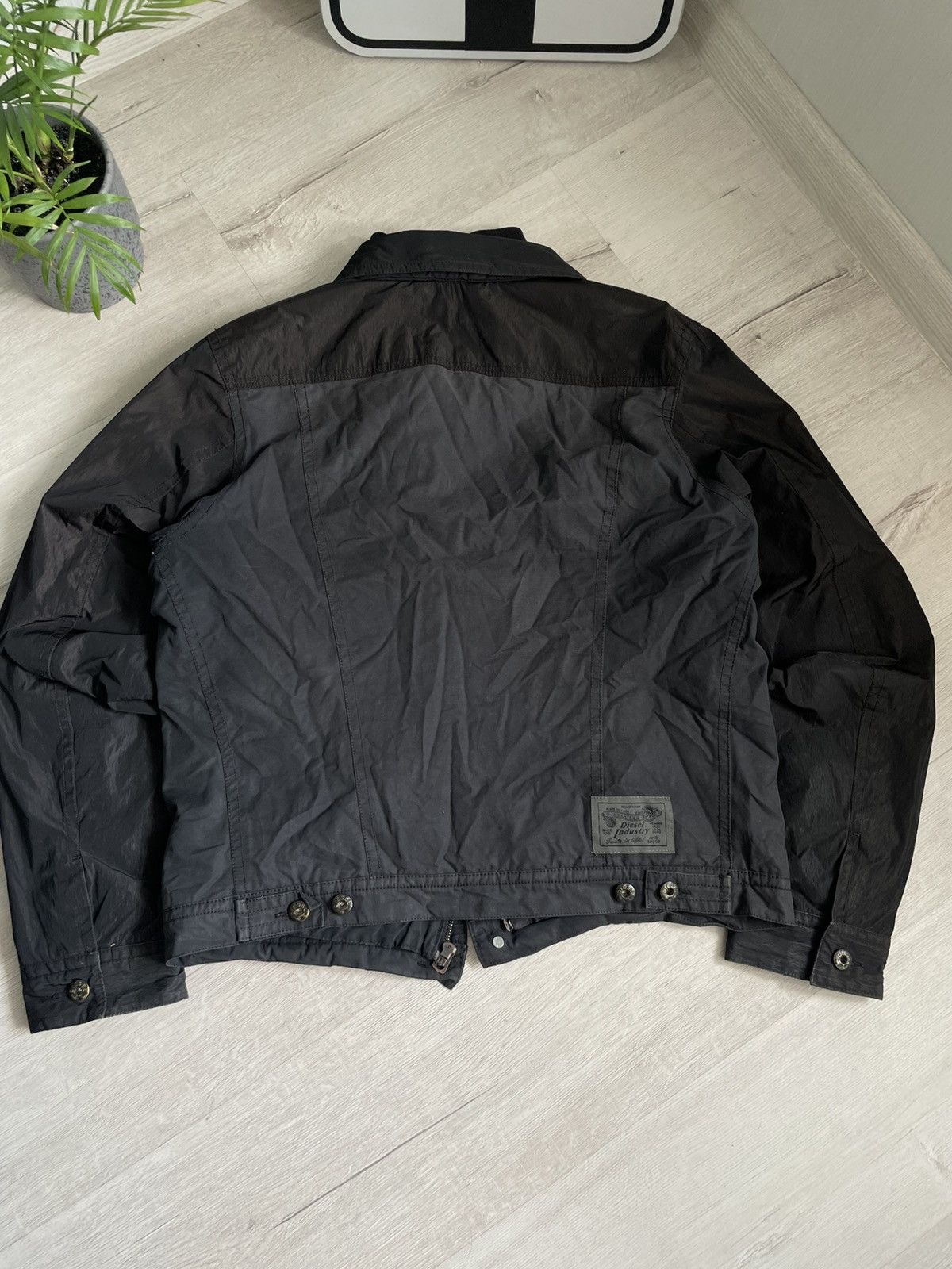 Vintage Diesel Industry Jacket Nylon Y2k Cyber Streetwear