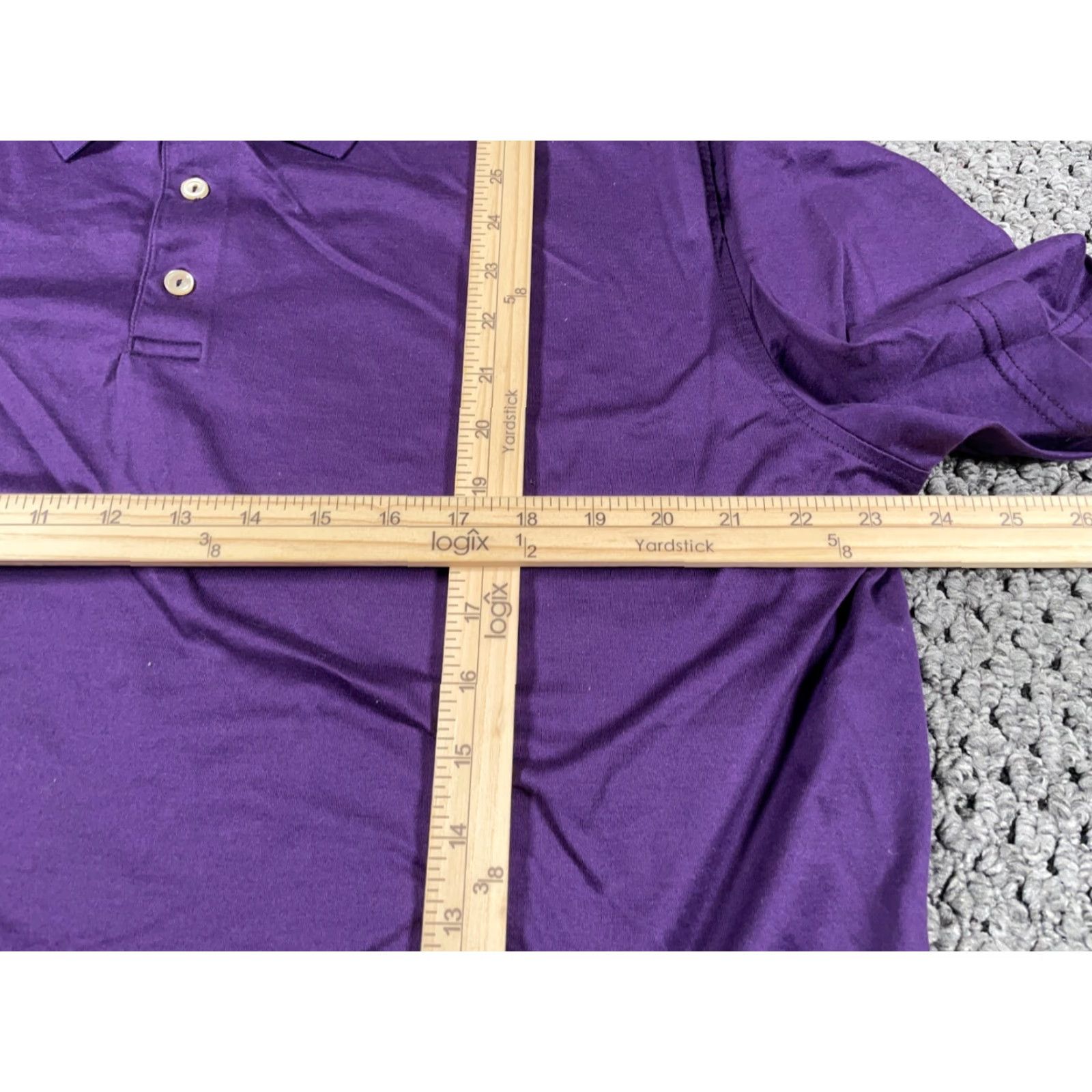 Peter Millar Peter Millar Shirt Adult XL Purple Cotton Polo Golf Preppy Classic Mens Size US XL / EU 56 / 4 - 6 Thumbnail