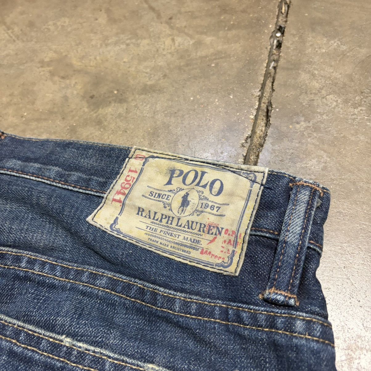 Polo Ralph Lauren Vintage Polo Ralph Lauren Jeans Vintage 67 Straight Washed Size US 33 - 12 Thumbnail