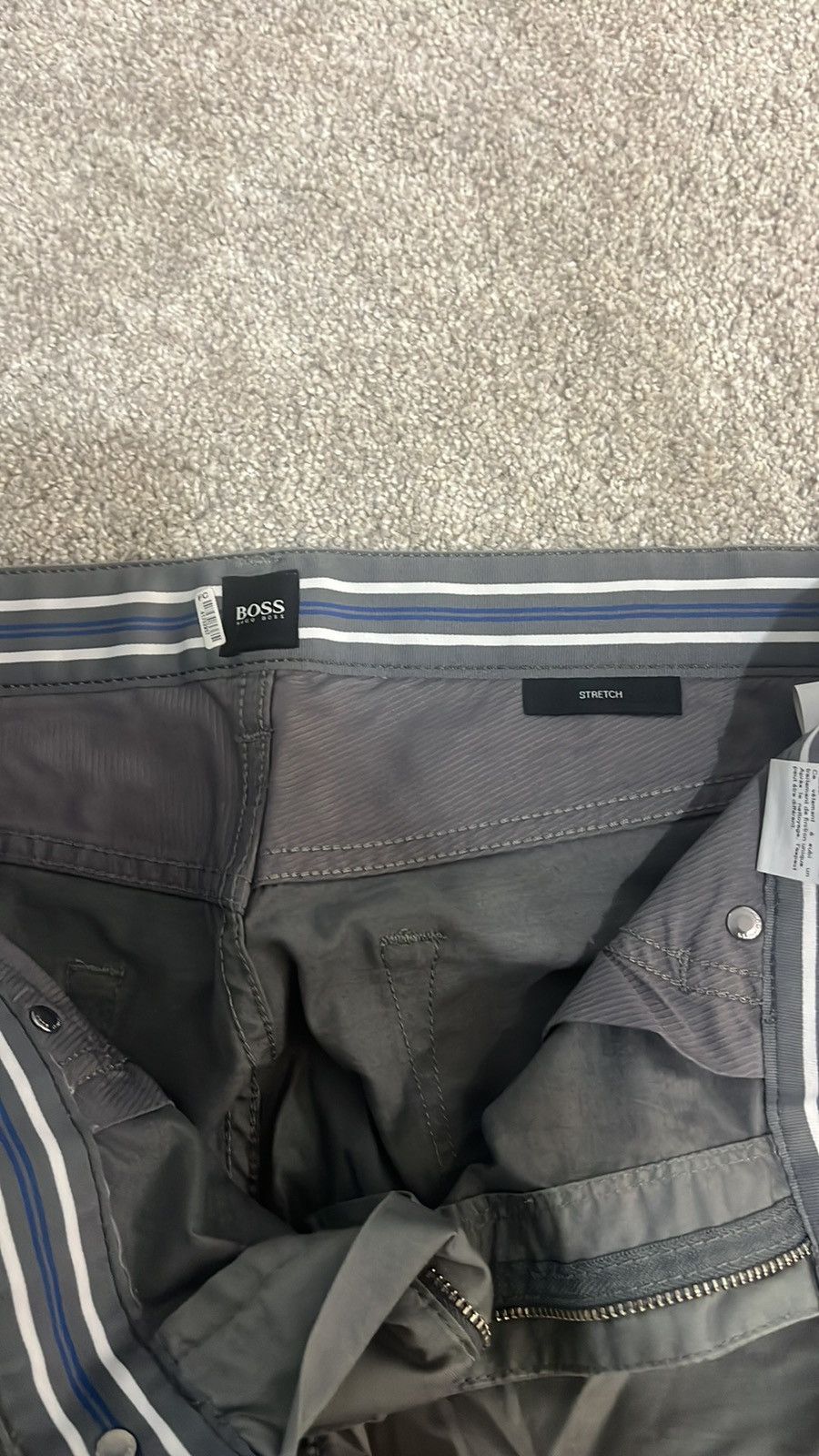 Hugo Boss Hugo Boss Grey Stretch Pants Size US 32 / EU 48 - 2 Thumbnail