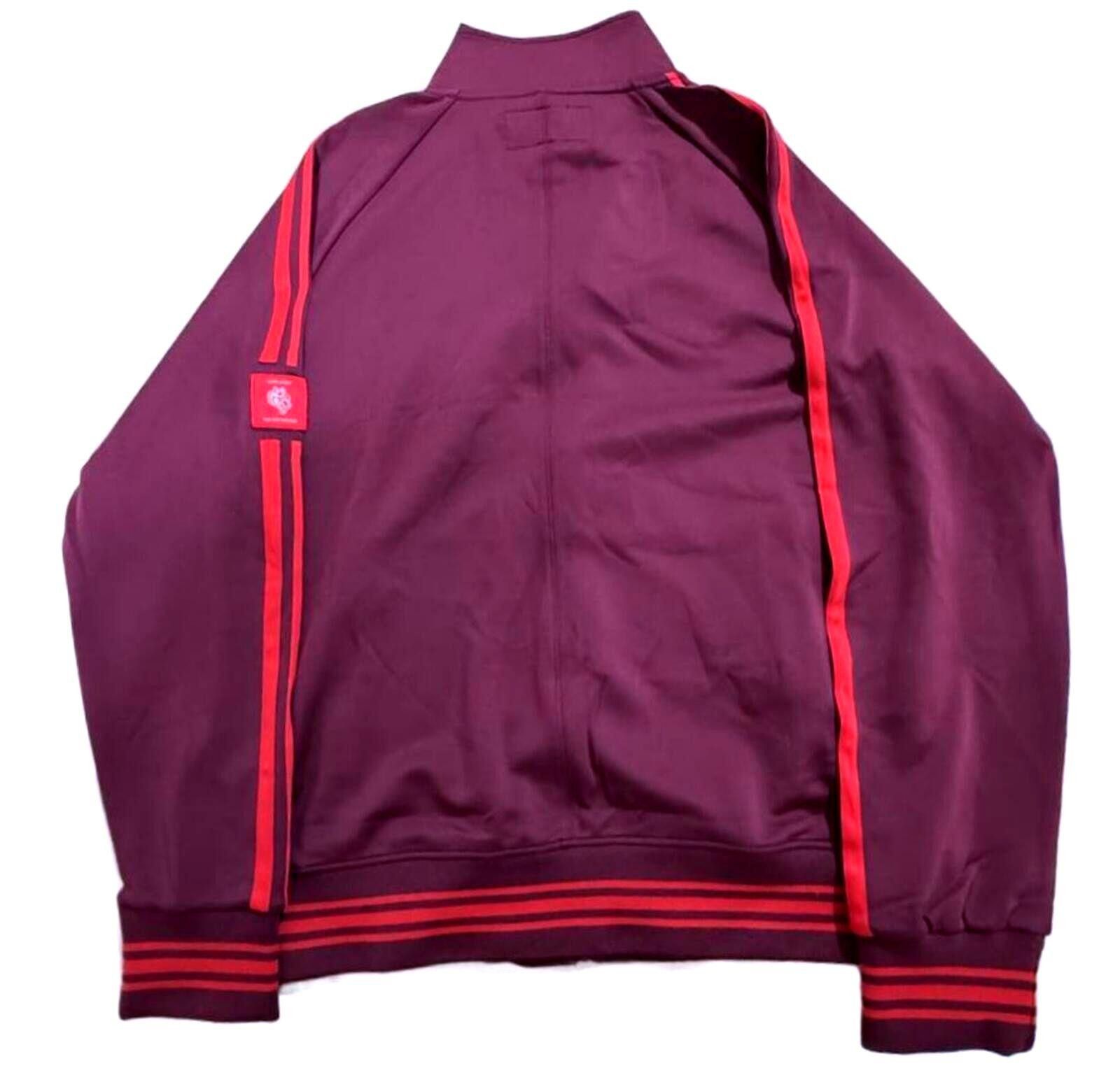Darc Sport Darc Sport Burgundy Full Zip Track Jacket Size ONE SIZE - 2 Thumbnail