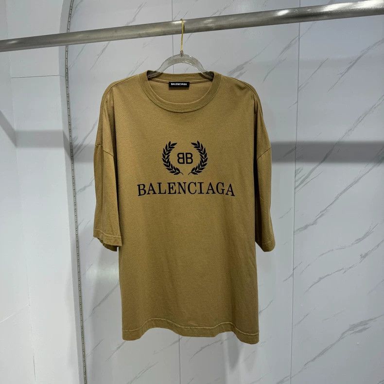 Balenciaga Balenciaga Wheat Ear BB Khaki Short Sleeve Size US M / EU 48-50 / 2 - 1 Thumbnail