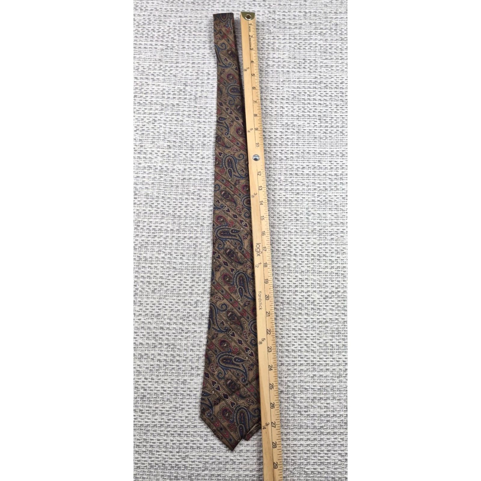 Vintage VINTAGE Don Loper Beverly Hills Neck Tie Mens One Size Paisley 100% Silk Classic Necktie Shirt Tie Accessories Mens Size ONE SIZE - 3 Thumbnail