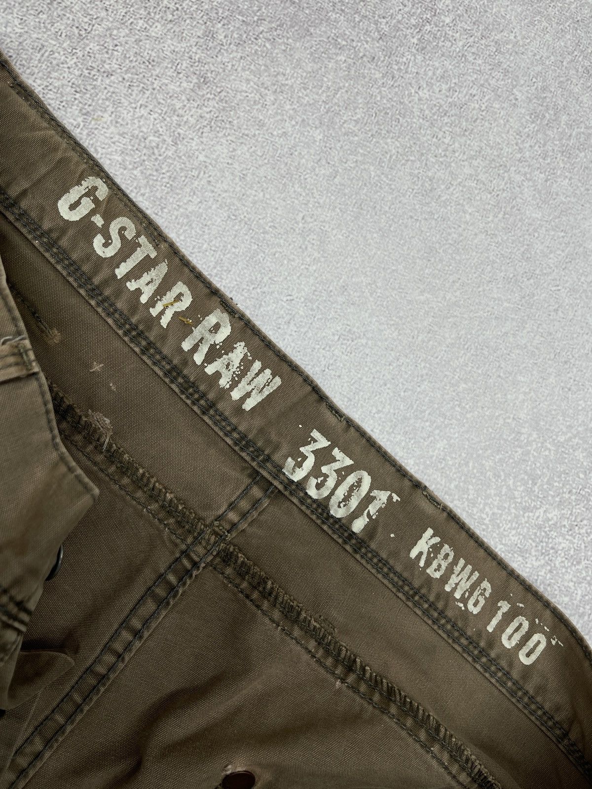 G-Star Vintage G Star Raw 3301 KBWG 100 Denim Pants Big Logo Y2K Size US 32 / EU 48 - 12 Thumbnail