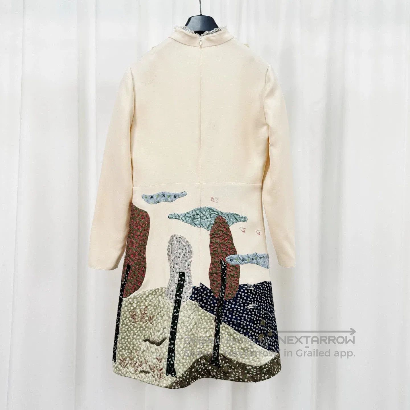 Valentino Valentino Wool Dress with Embroidery & Ruffles. Size US XL / EU 56 / 4 - 2 Thumbnail