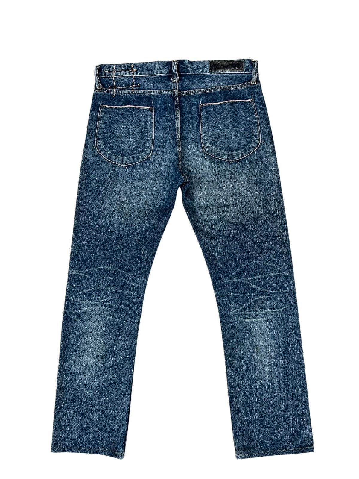 KURO KURO Japan GRAPHITE Distressed Denim Selvedge Jeans Size US 32 / EU 48 - 15 Thumbnail