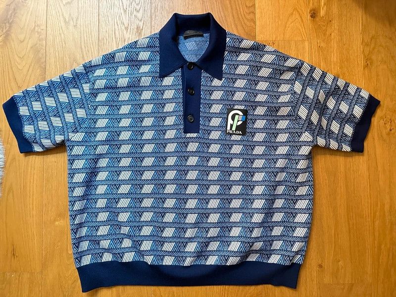 Prada Prada FW2018 Runway Oversized Polo Shirt 46 48 50 Size US S / EU 44-46 / 1 - 2 Thumbnail