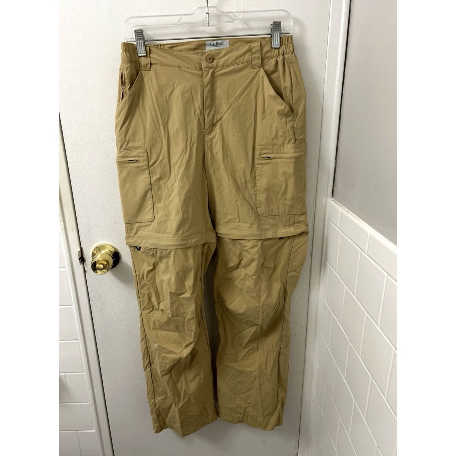 Vintage VINTAGE? No — LL Bean Cresta Hiking Pants Mens XS Tan Convertible Cargo Zip Off Shorts? Size US 27 - 2 Thumbnail