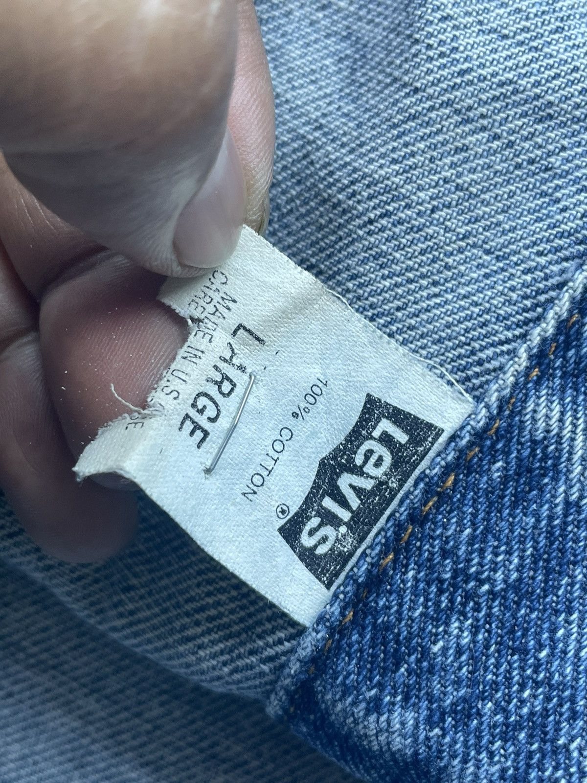 Levi's Vintage 1993 Levis 73598 Denim Jacket Size US XXL / EU 58 / 5 - 11 Thumbnail