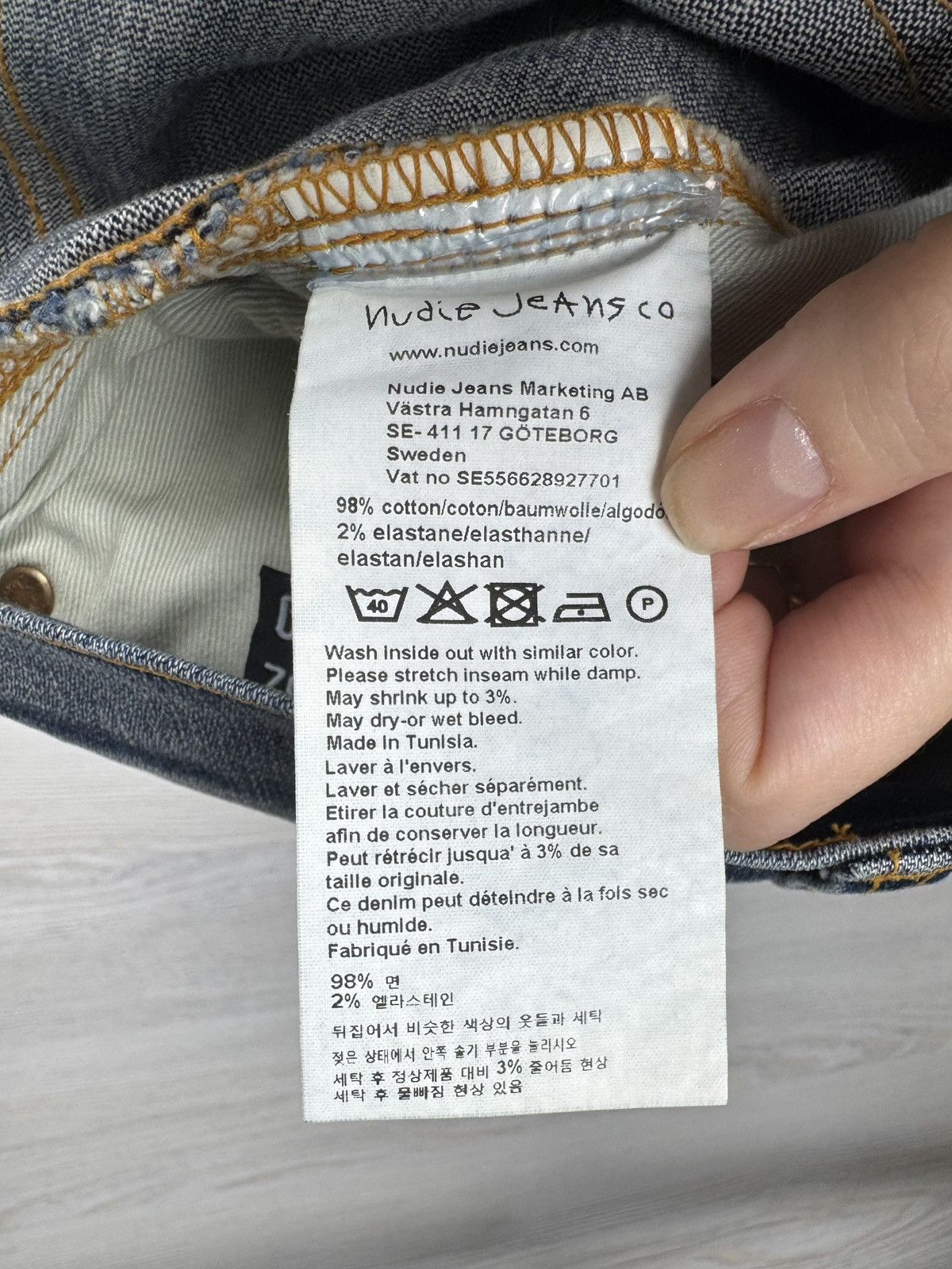 Nudie Jeans NUDIE JEANS Grim Tim Denim Jeans - Worn In Broken Pants Size US 32 / EU 48 - 13 Thumbnail