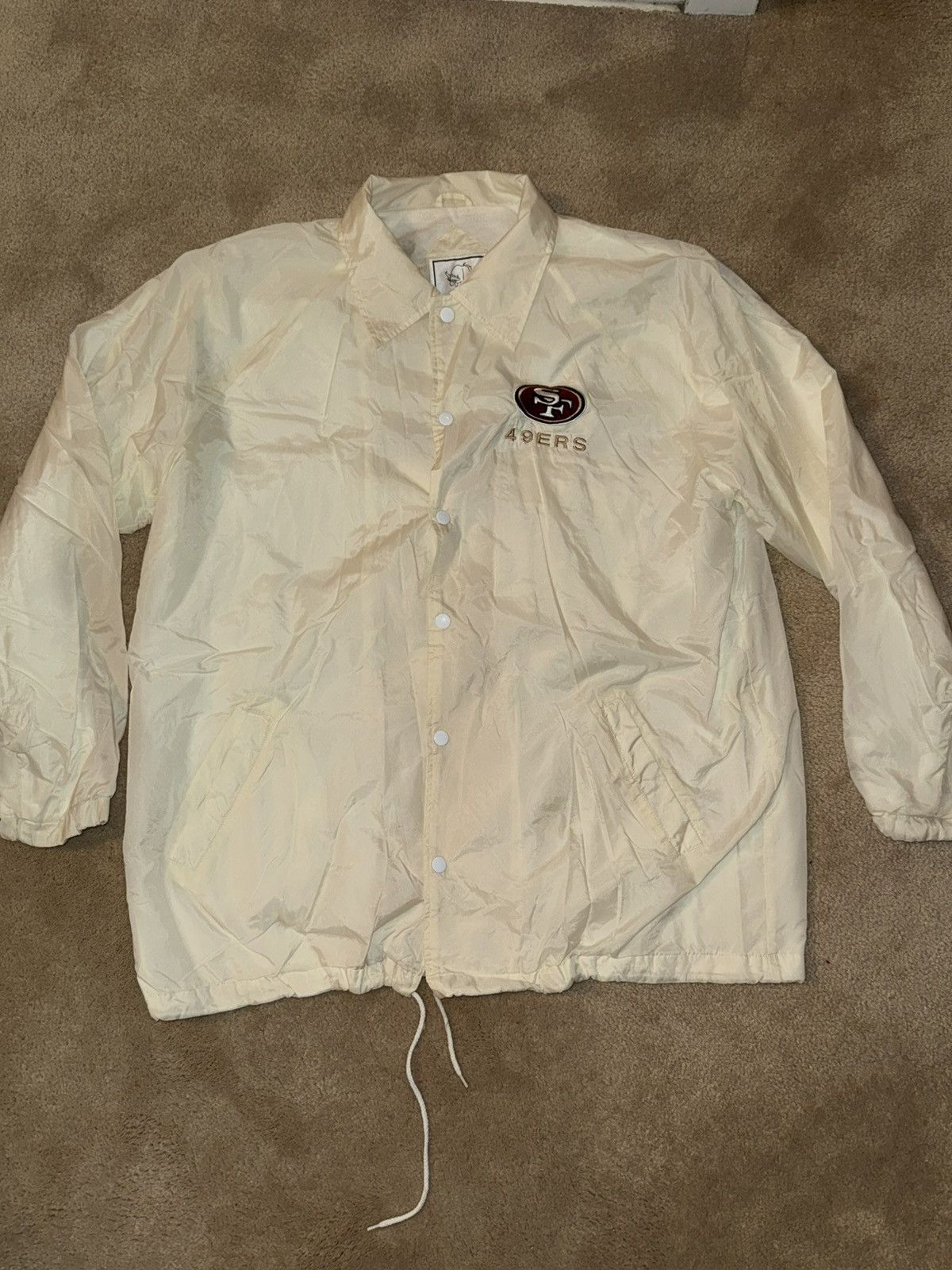 NFL SF 49ers 1990s Vintage Windbreaker Jacket Size US L / EU 52-54 / 3 - 1 Thumbnail