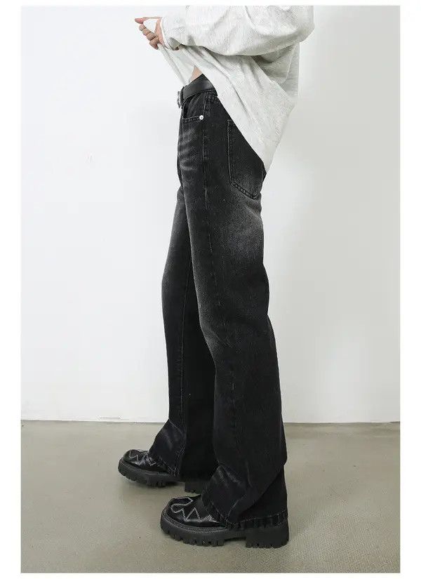 VIBE Japanese retro loose straight-leg whisker flared jeans Size US 32 / EU 48 - 5 Thumbnail