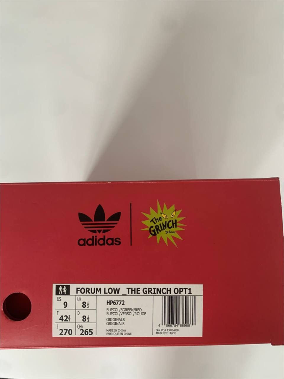 Adidas NEW The Grinch x Adidas Forum Low Size US 9 / EU 42 - 10 Thumbnail